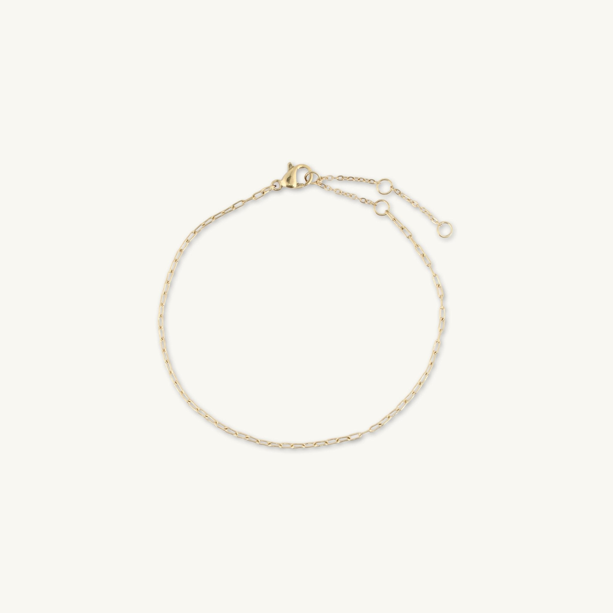 Slim Link Chain Stacking Bracelet - Camile & Stone