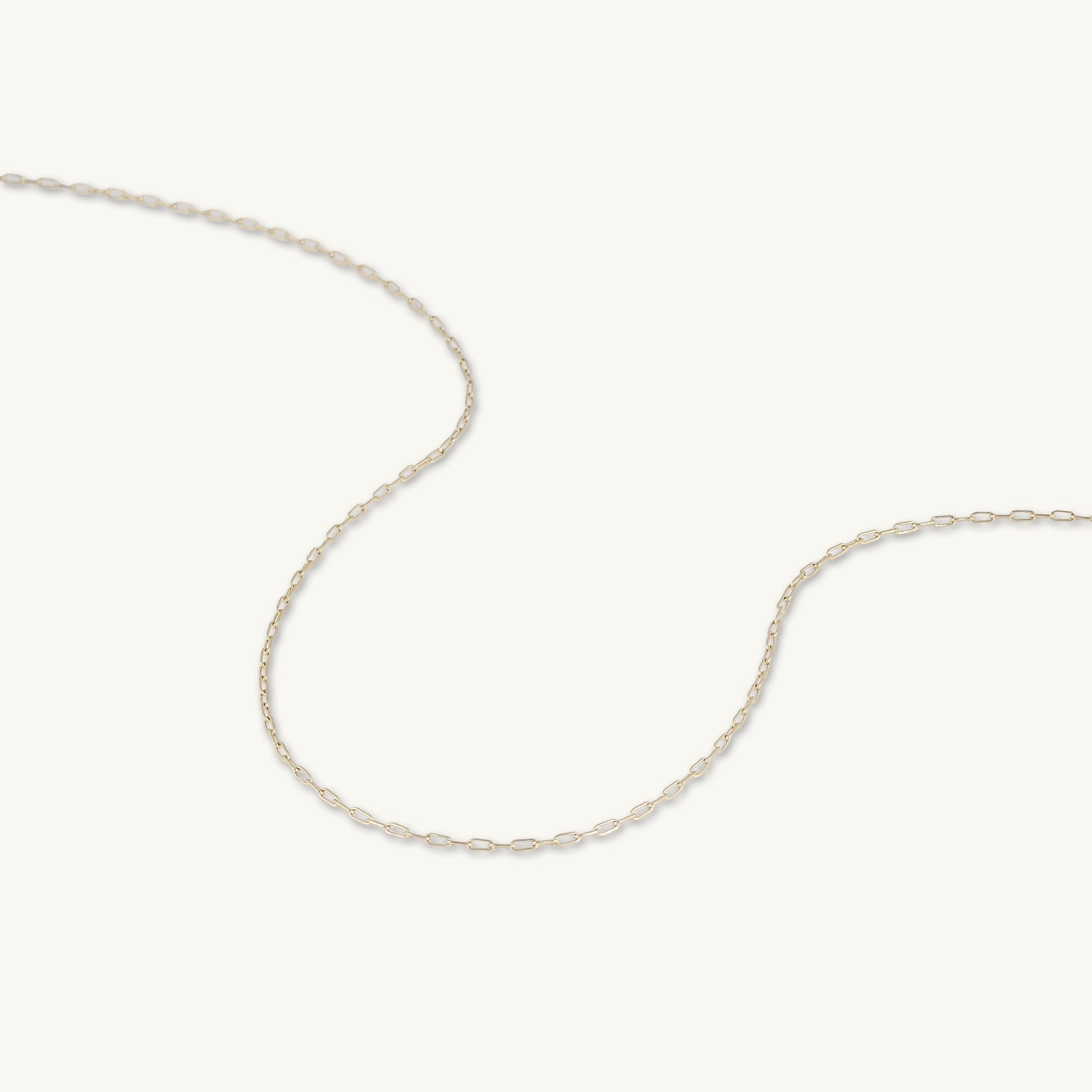 Slim Paperclip Link Chain Necklace - Camile & Stone