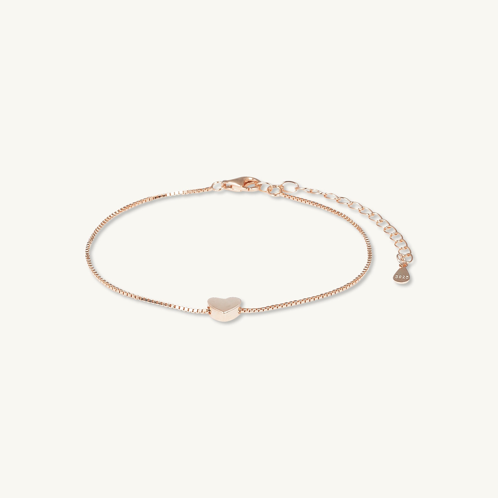 Solid Heart Chain Bracelet - Adult - Camile & Stone
