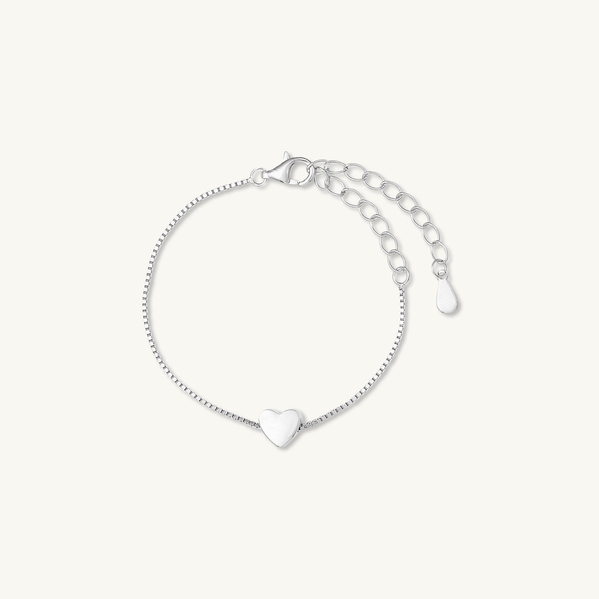 Solid Heart Chain Bracelet - Child - Camile & Stone
