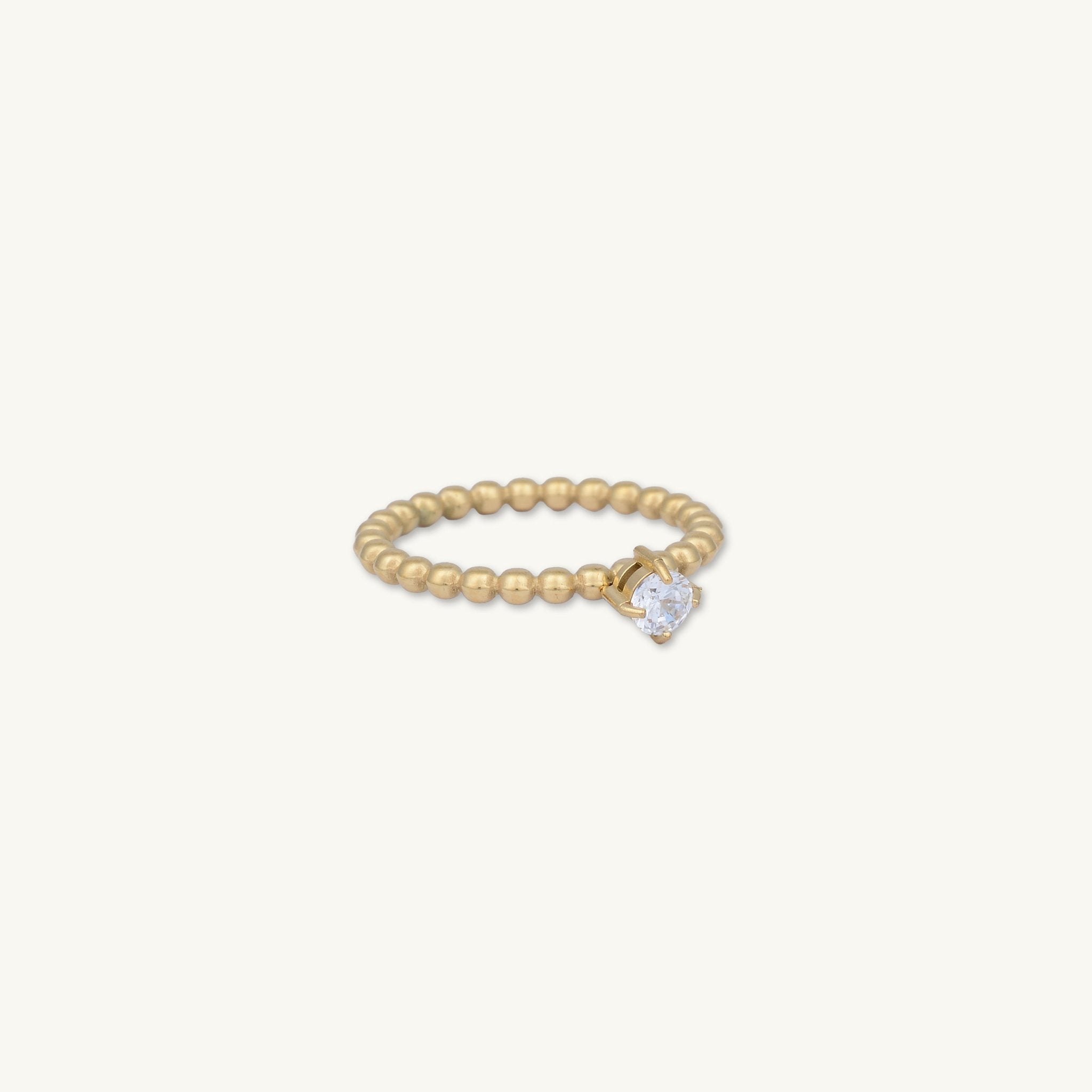 Solitaire Ball Stacker Ring - Camile & Stone