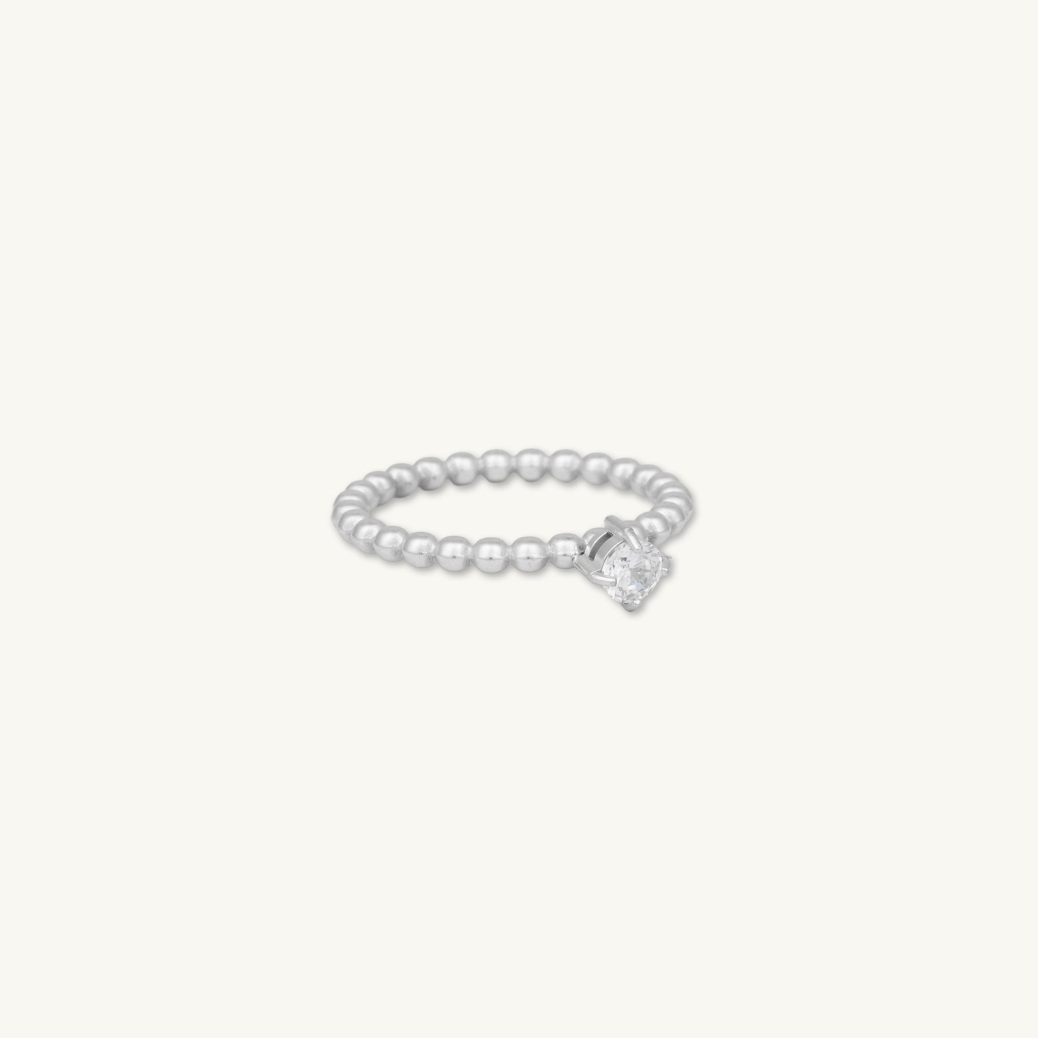 Solitaire Ball Stacker Ring - Camile & Stone