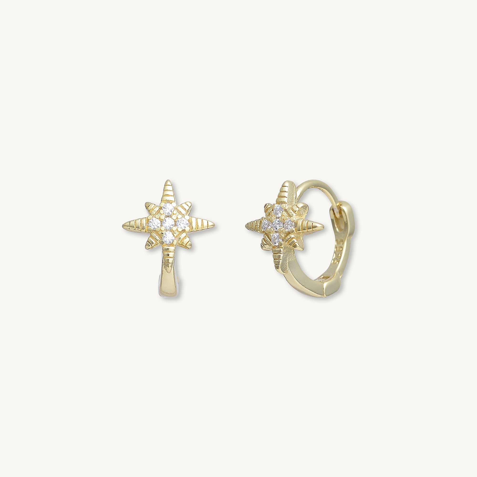 Starlight Celestial Huggie Earrings - Camile & Stone