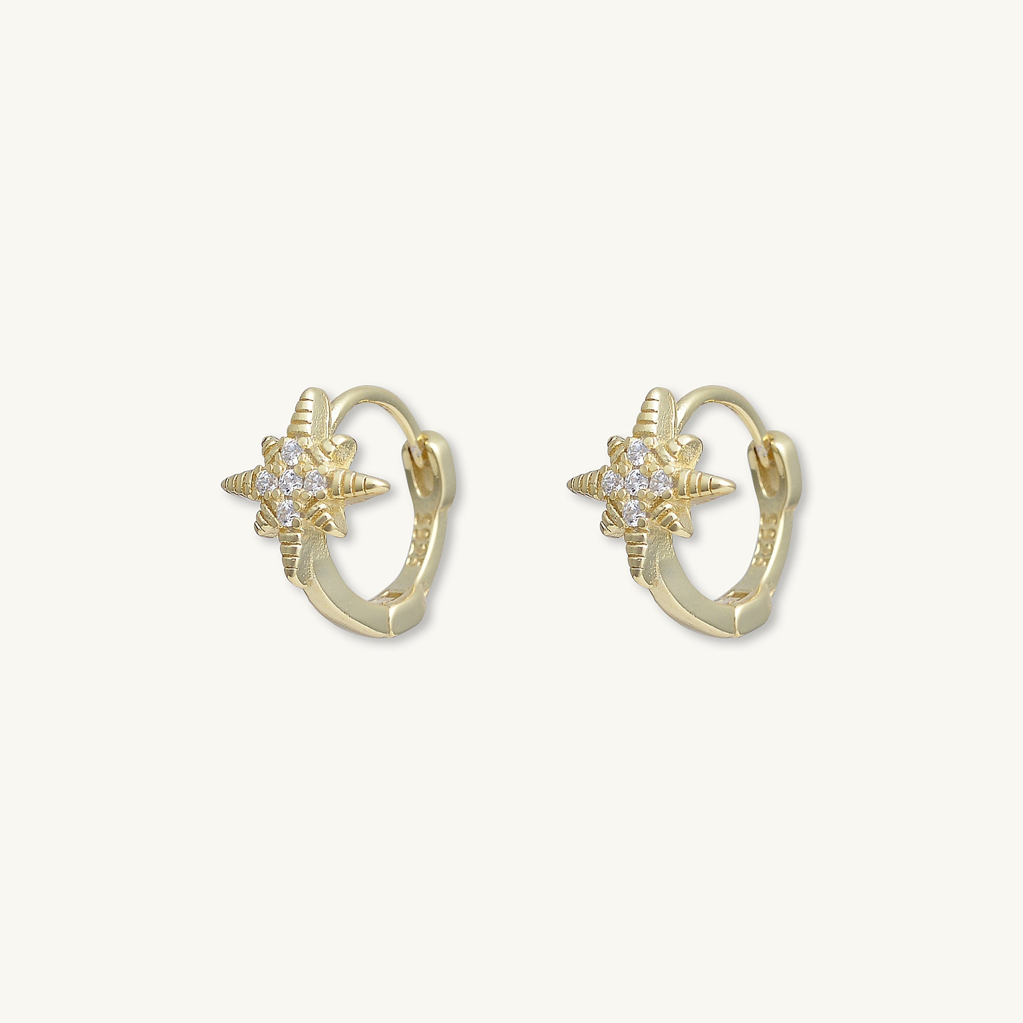Starlight Celestial Huggie Earrings - Camile & Stone