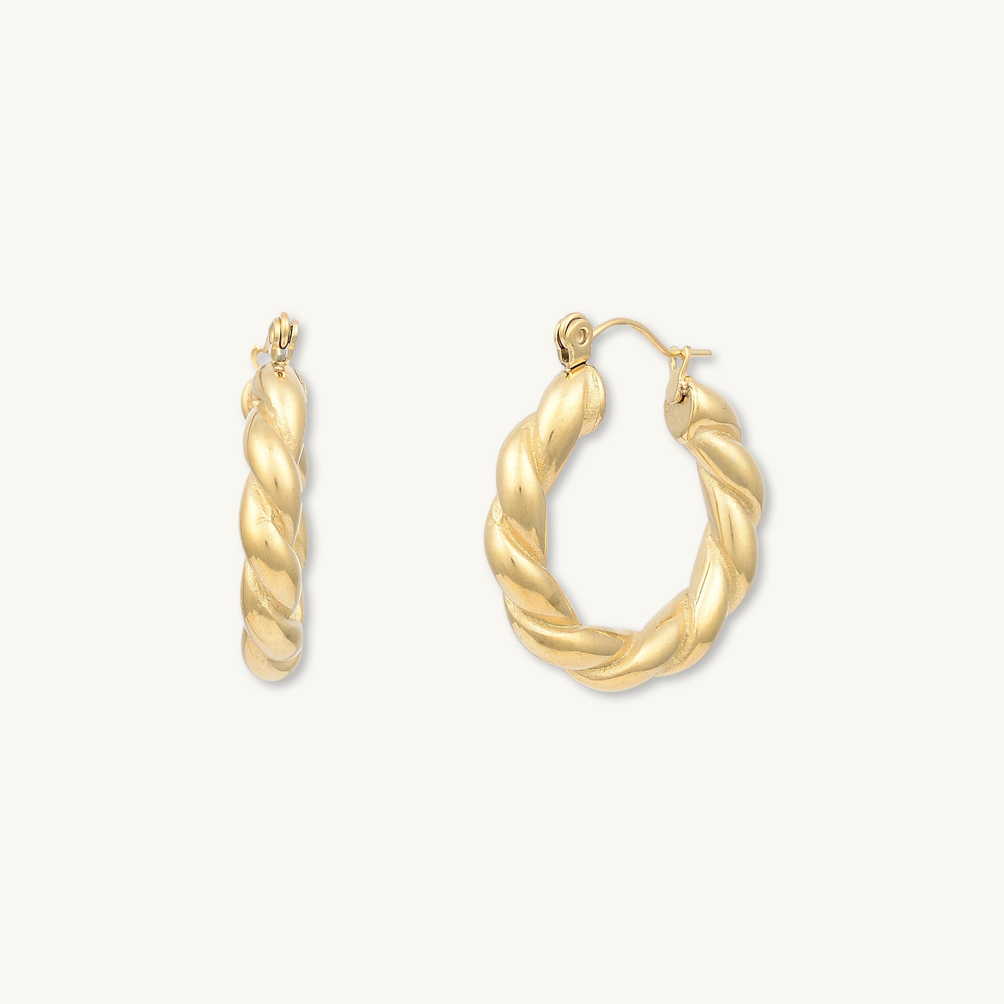 Summer Twist Hoop Earrings - Camile & Stone