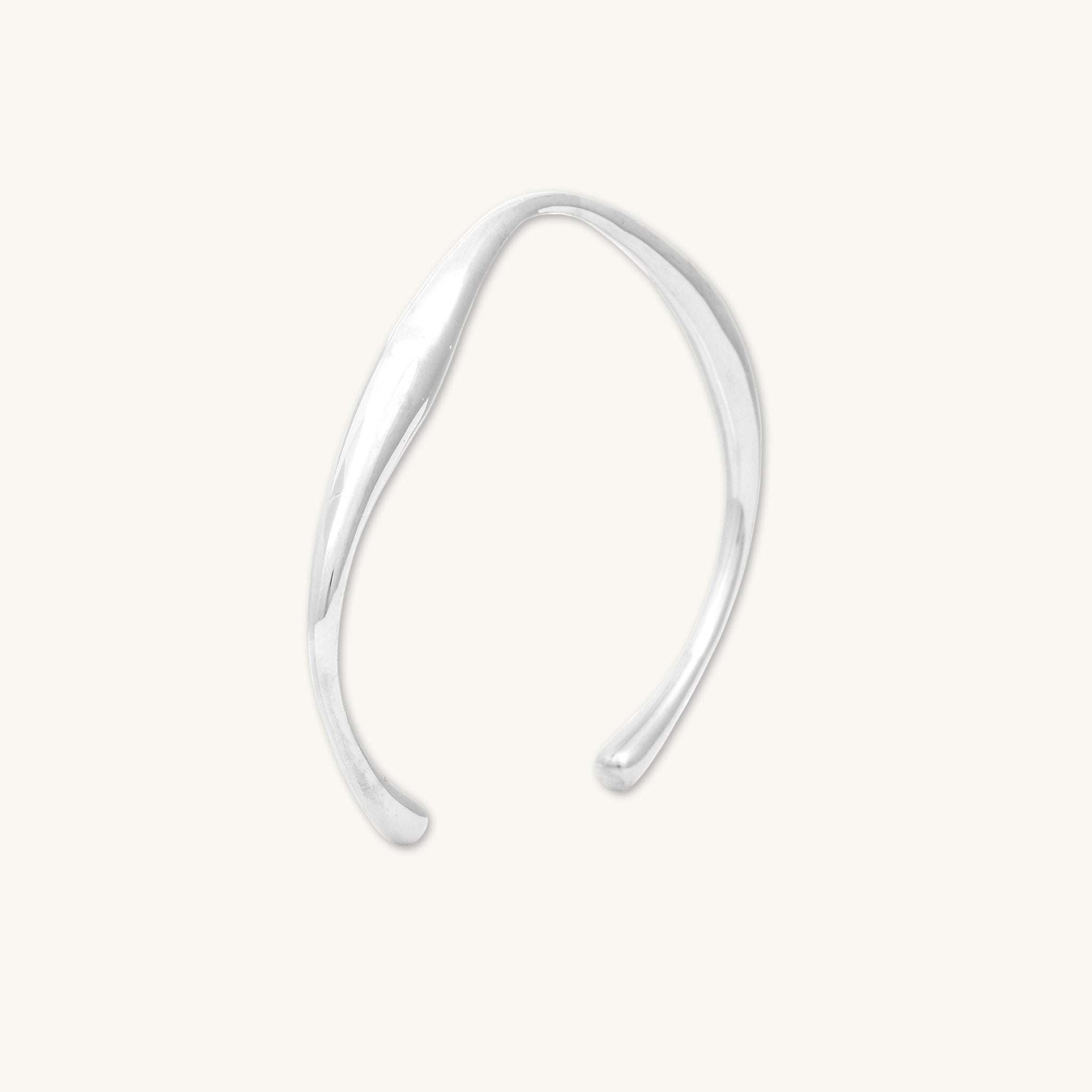Swirl Open Cuff Bangle - Camile & Stone