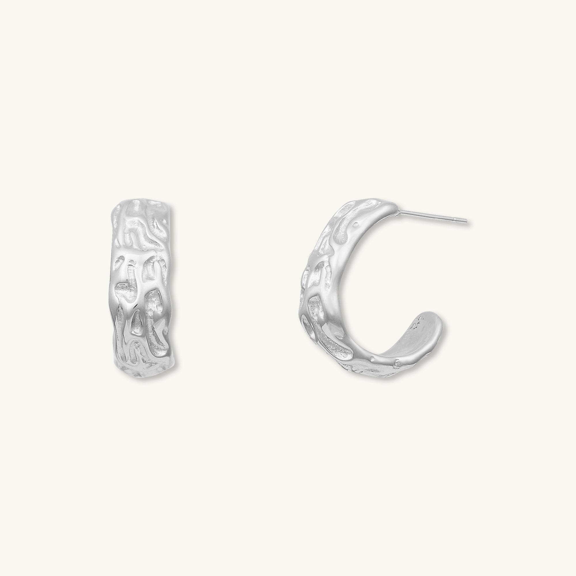 Sylvia Molten Huggie Earrings - Camile & Stone
