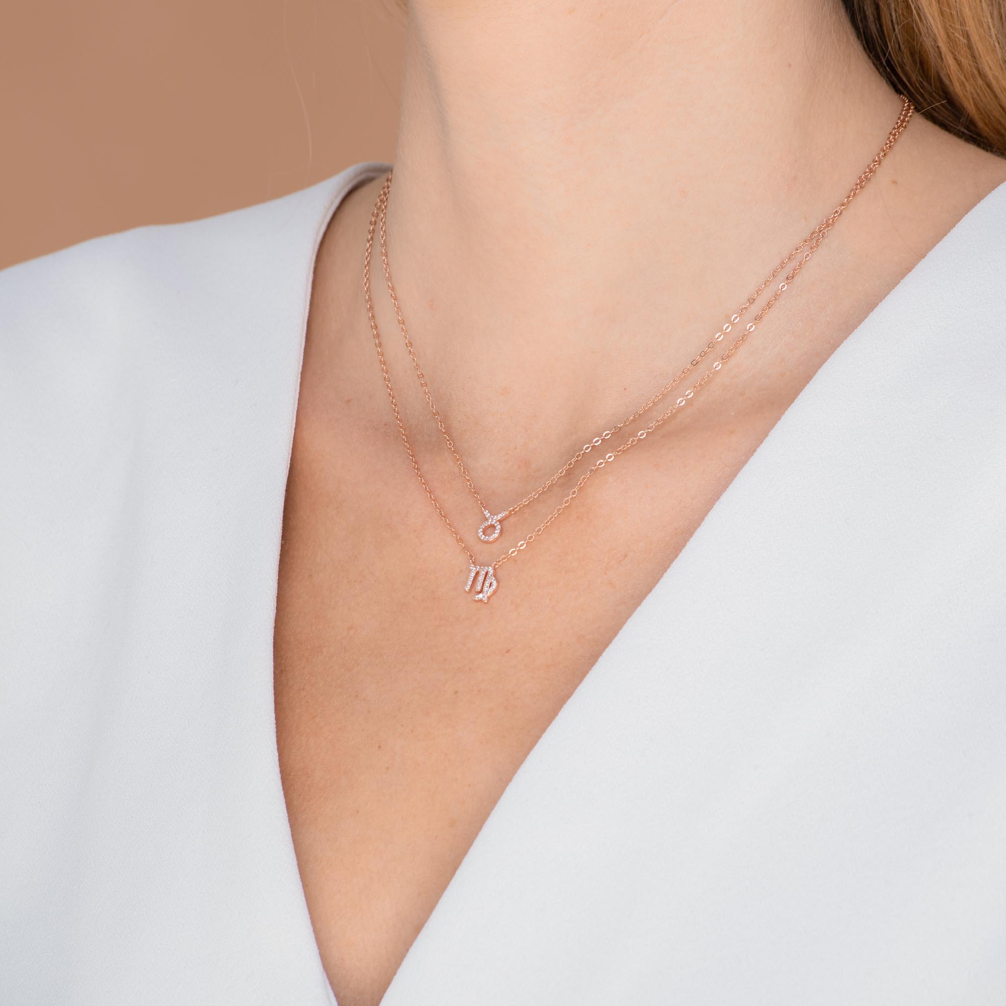 Taurus Sapphire Charm Zodiac Star Sign Necklace - Camile & Stone