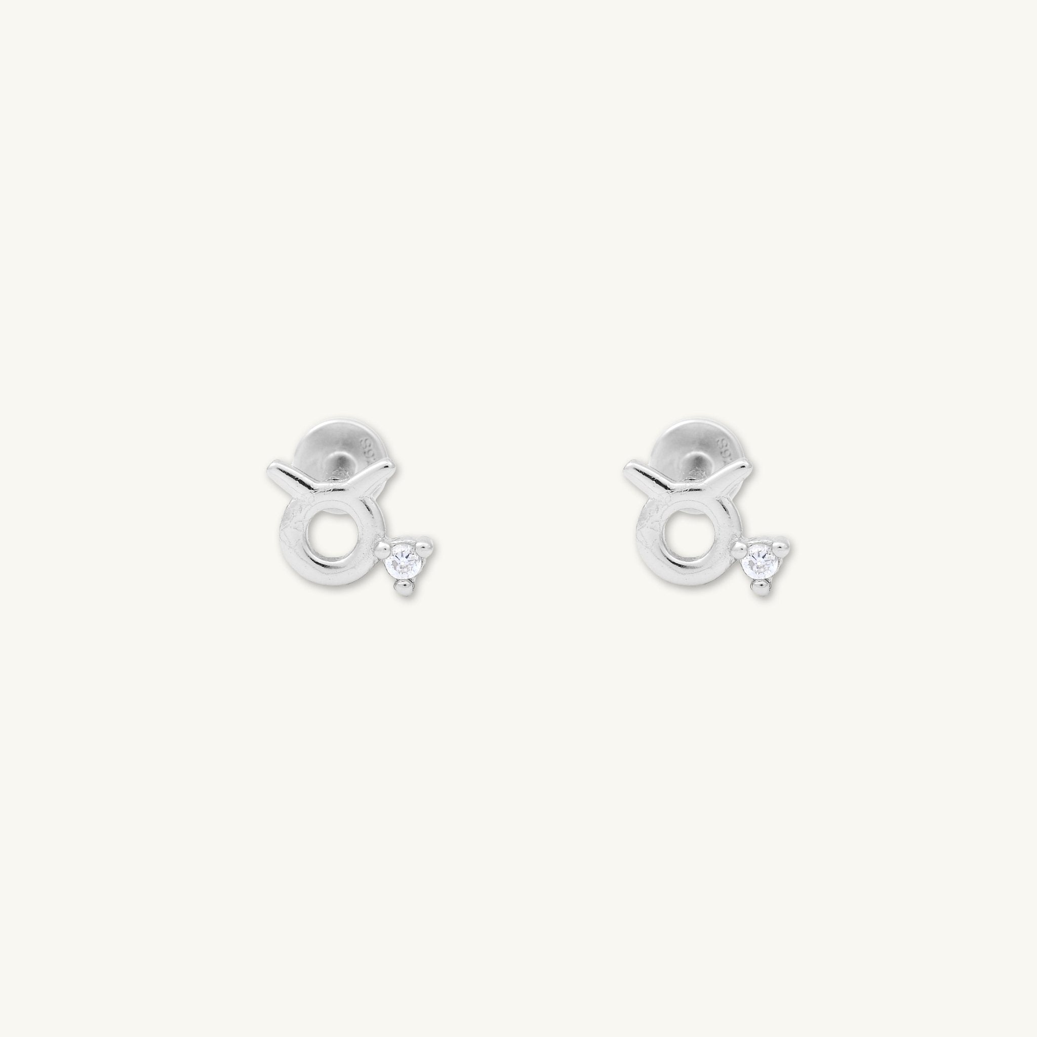 Taurus Zodiac Star Sign Flat Back Earrings - Camile & Stone