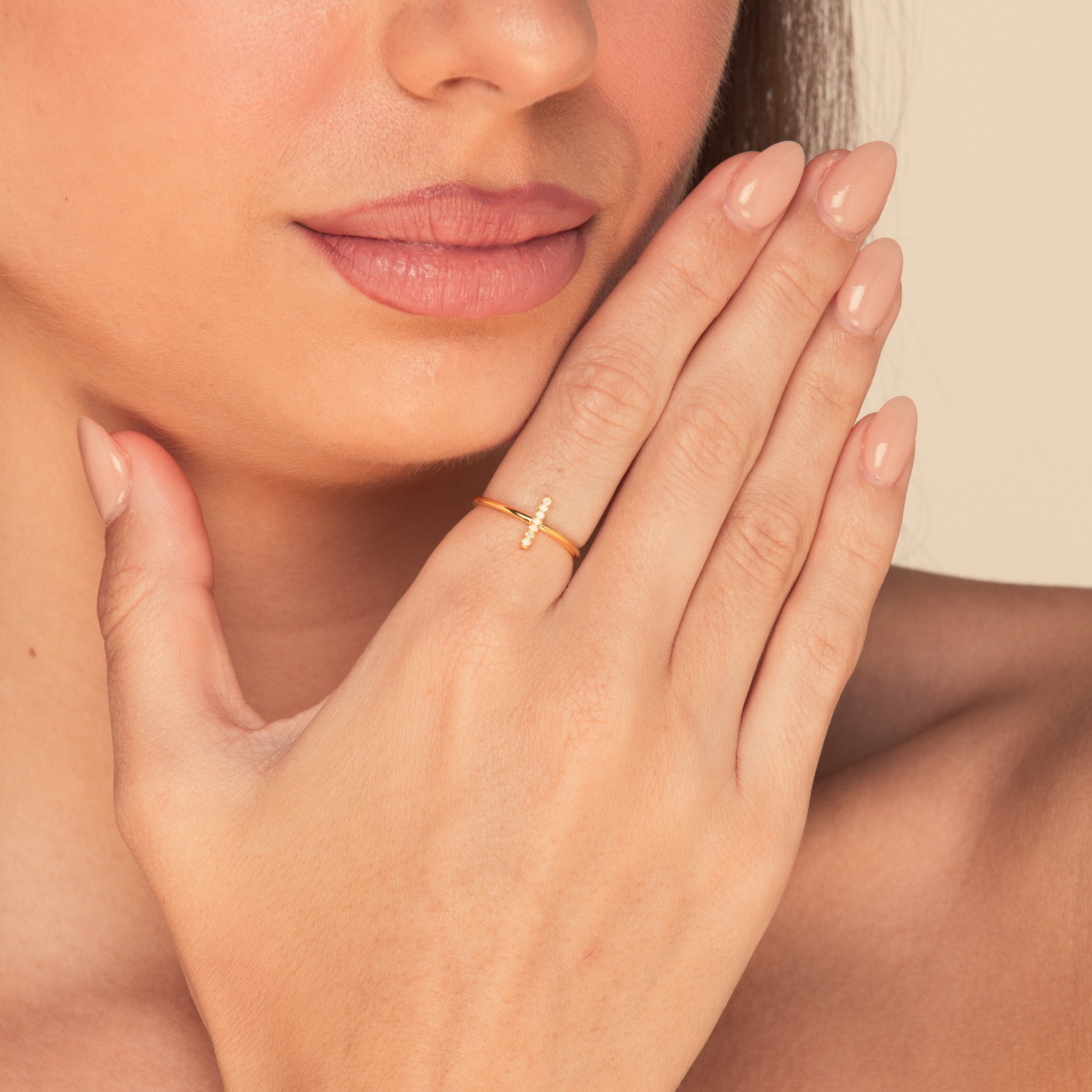 The Clara Cross Sapphire Engagement Ring - Camile & Stone