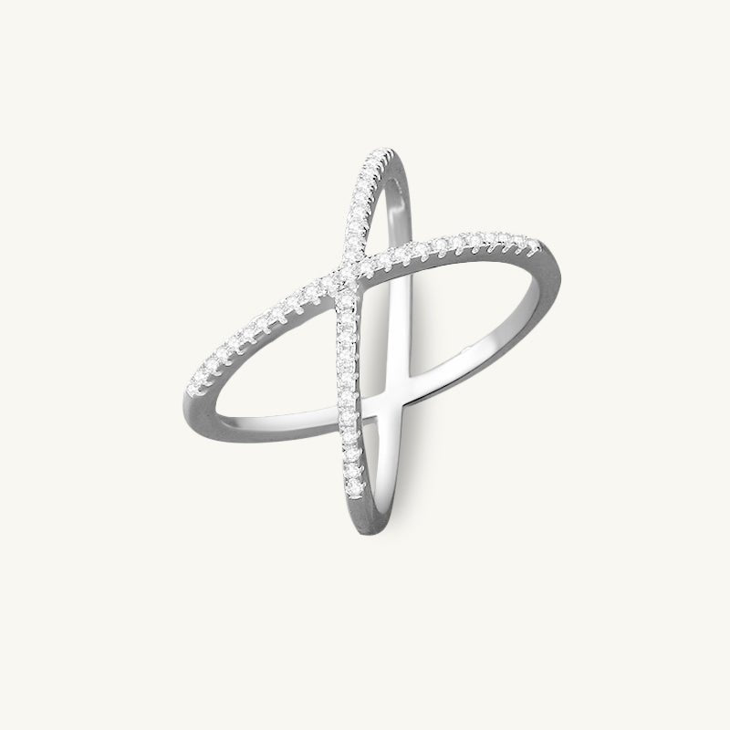 The Criss Cross Sapphire Engagement Ring - Camile & Stone