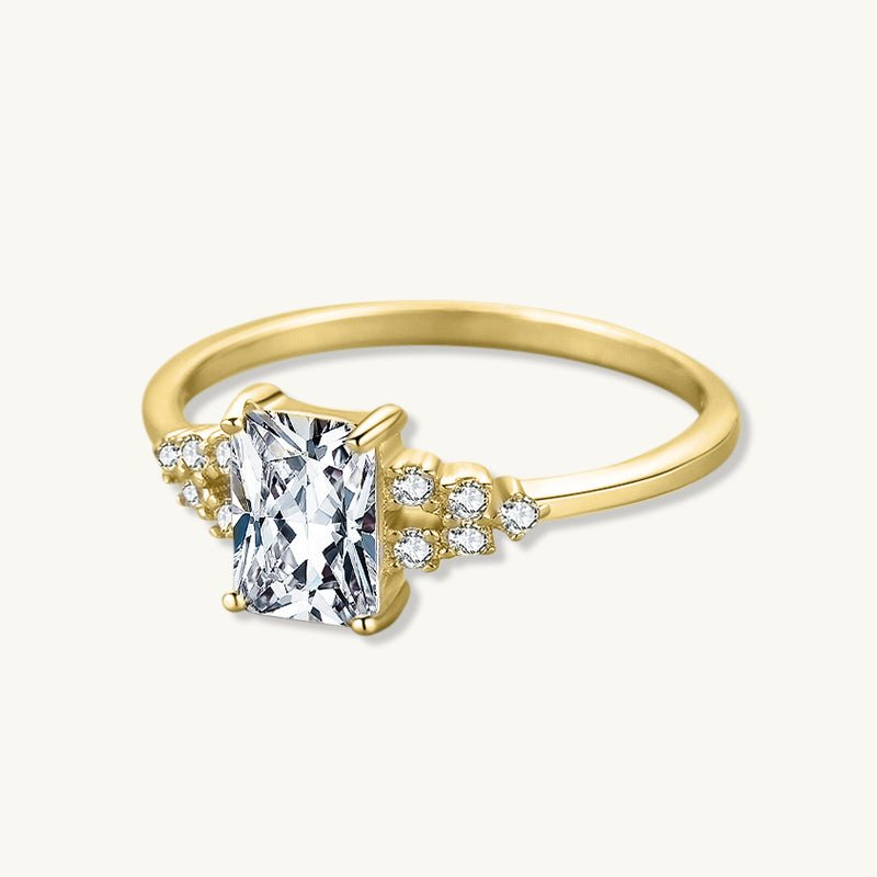 The Iris Princess Sapphire Engagement Ring - Camile & Stone