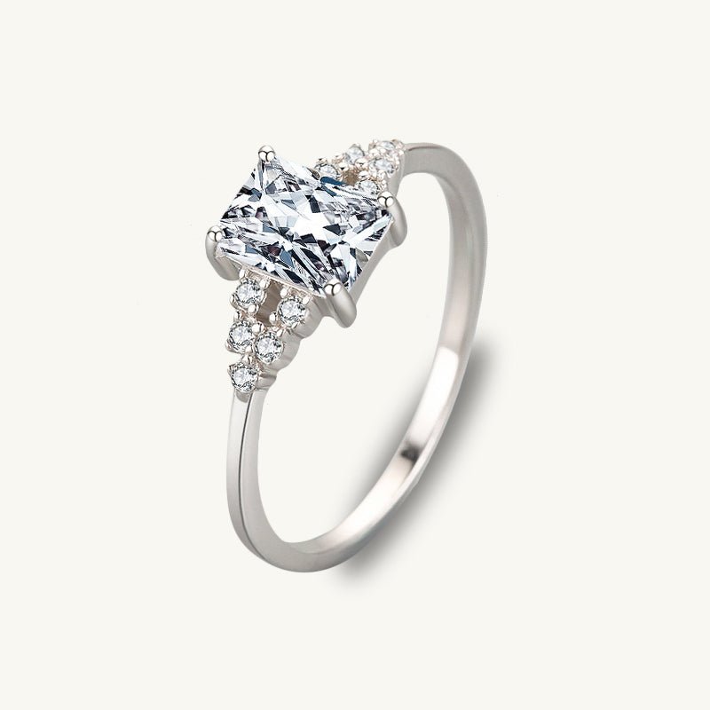 The Iris Princess Sapphire Engagement Ring - Camile & Stone