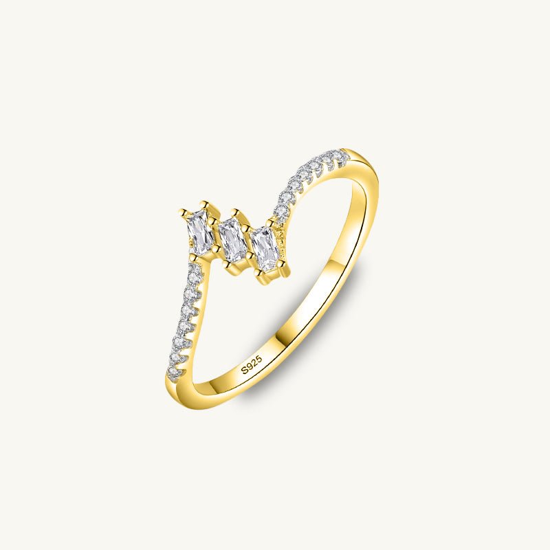 The Juliet Baguette Sapphire Engagement Ring - Camile & Stone