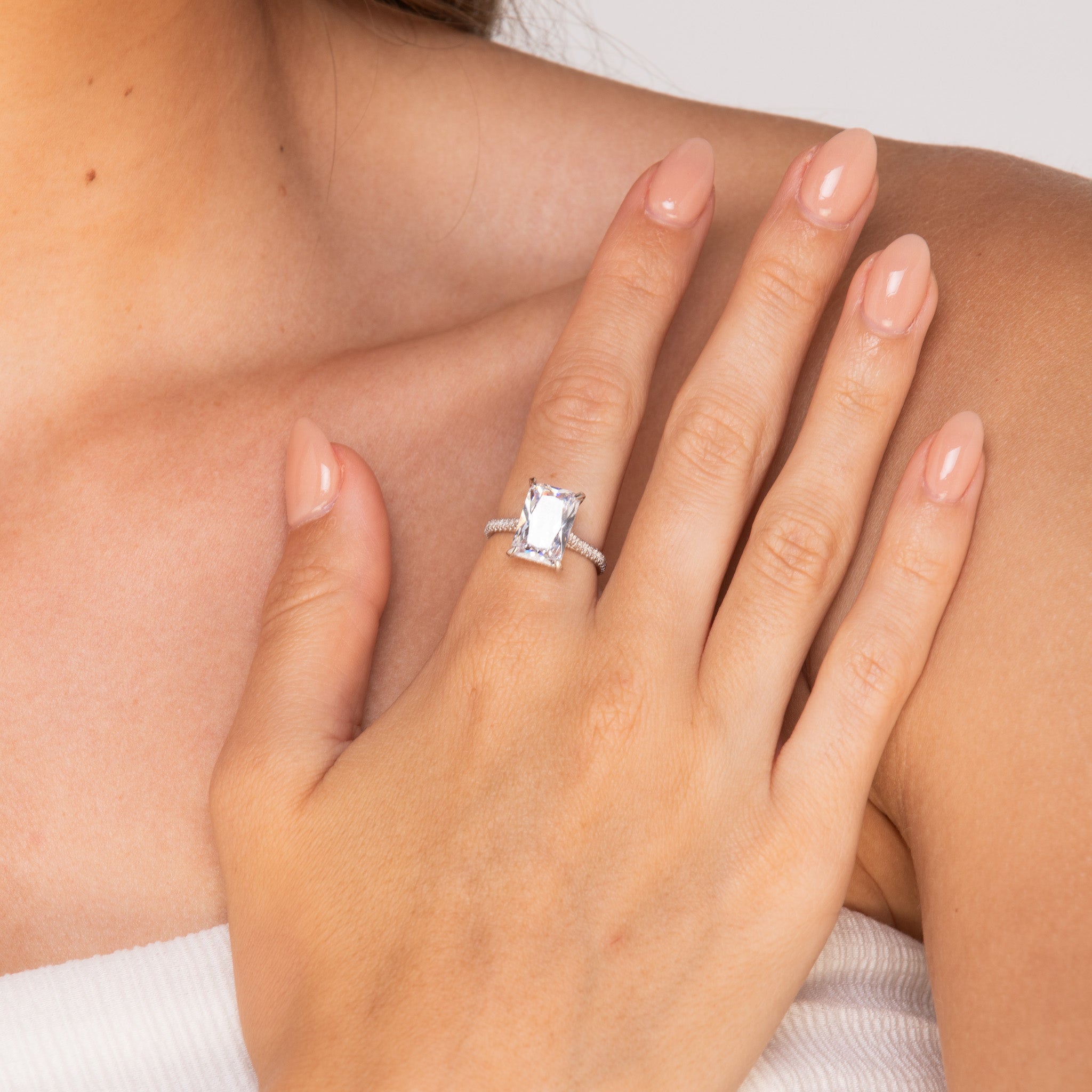 The Marbella Emerald Sapphire Engagement Ring - Camile & Stone