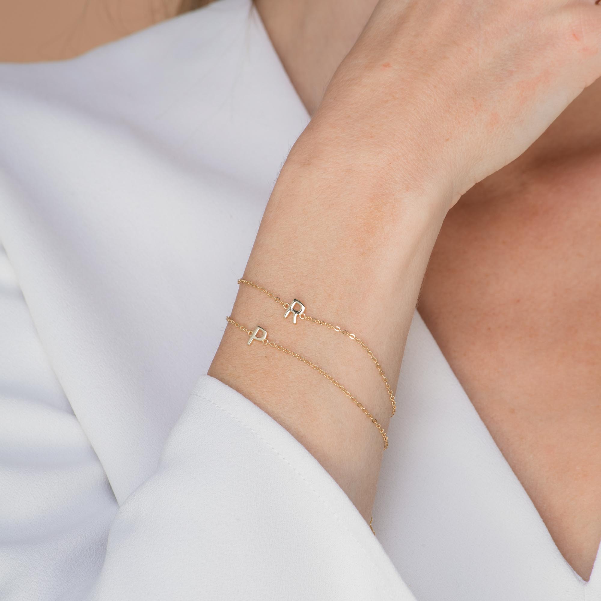The Original Single Initial Letter Bracelet - Camile & Stone