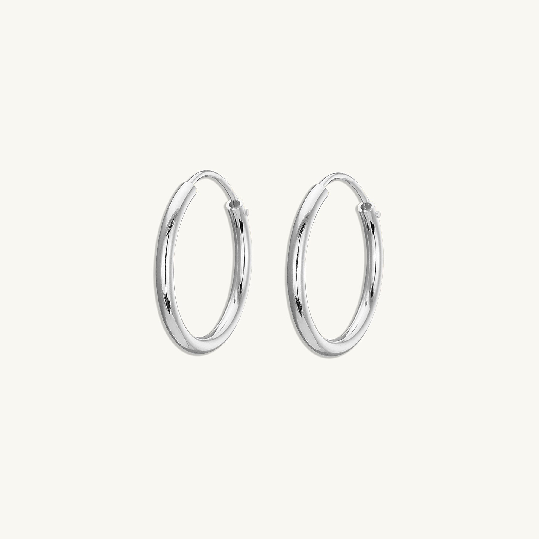 Thin Basic Large Hoops - Camile & Stone