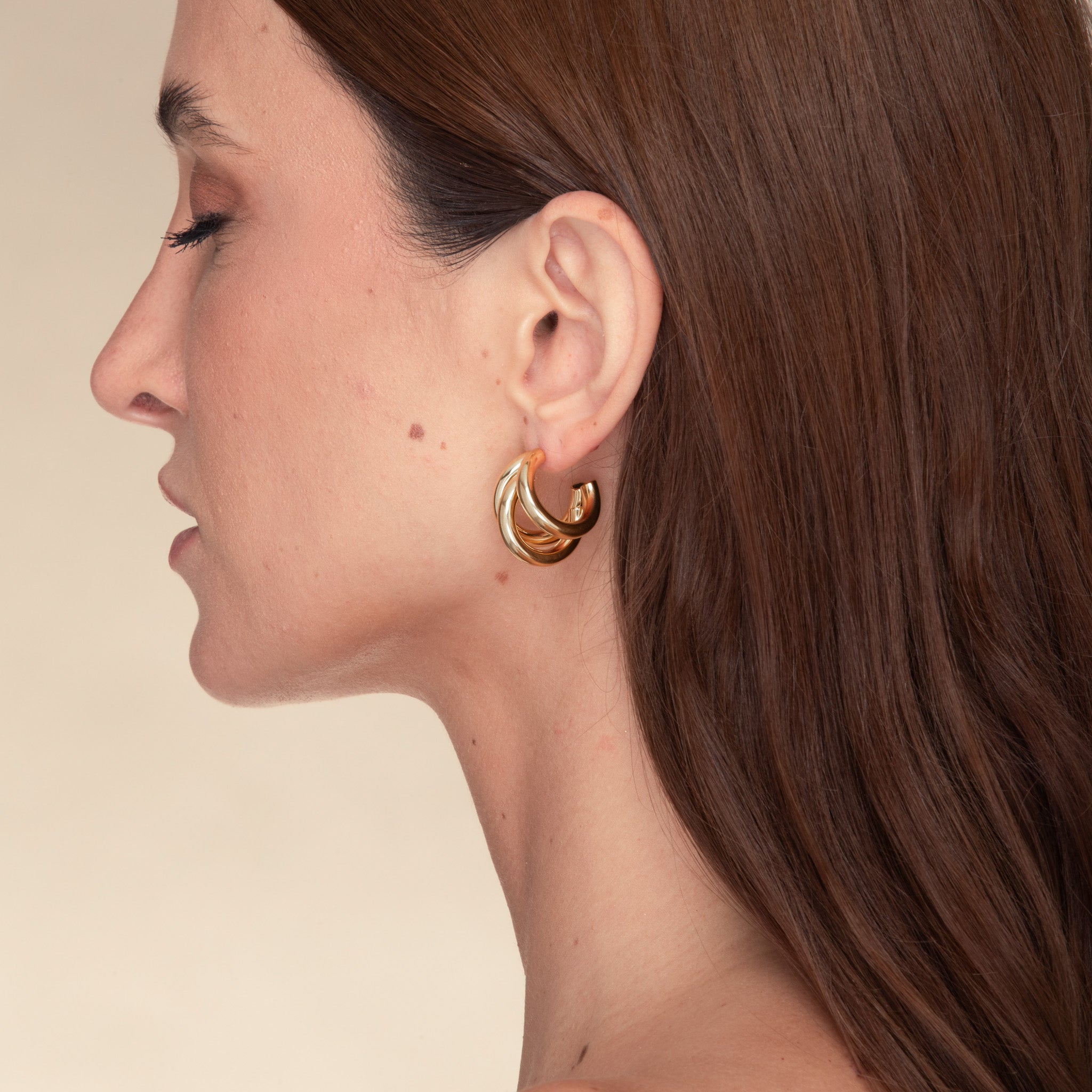 Triple Statement Huggie Earrings - Camile & Stone