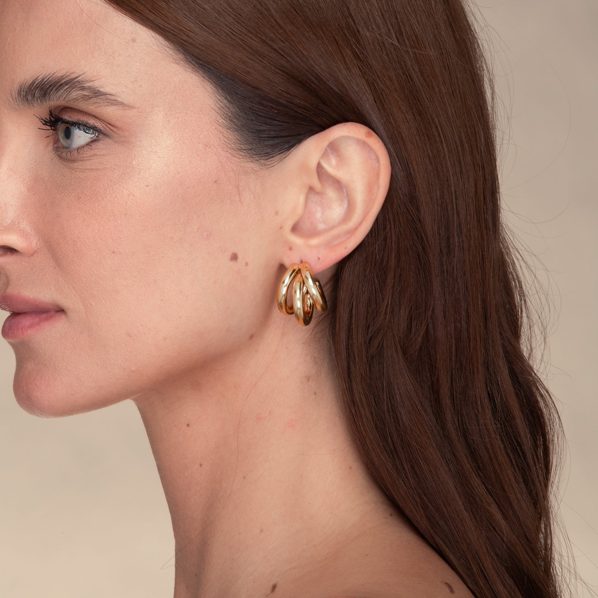 Triple Statement Huggie Earrings - Camile & Stone