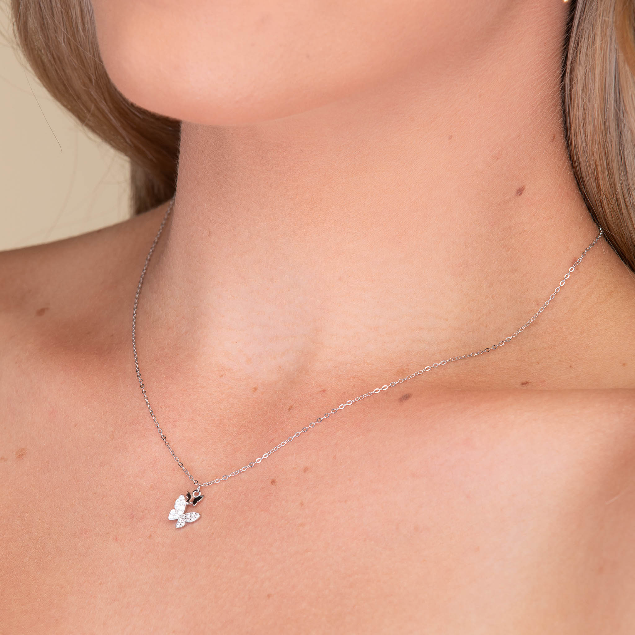 Twin Butterfly Sapphire Necklace - Camile & Stone