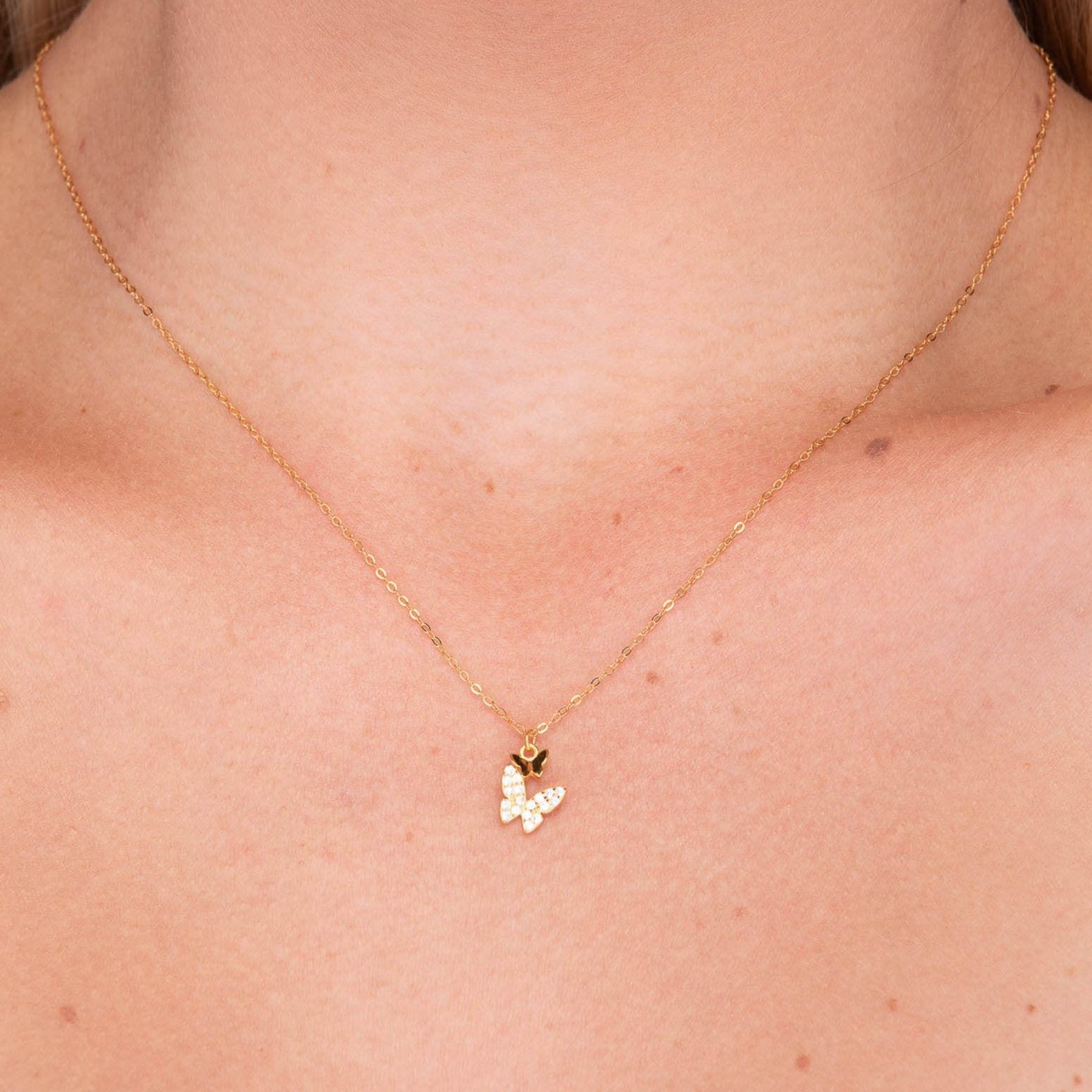 Twin Butterfly Sapphire Necklace - Camile & Stone