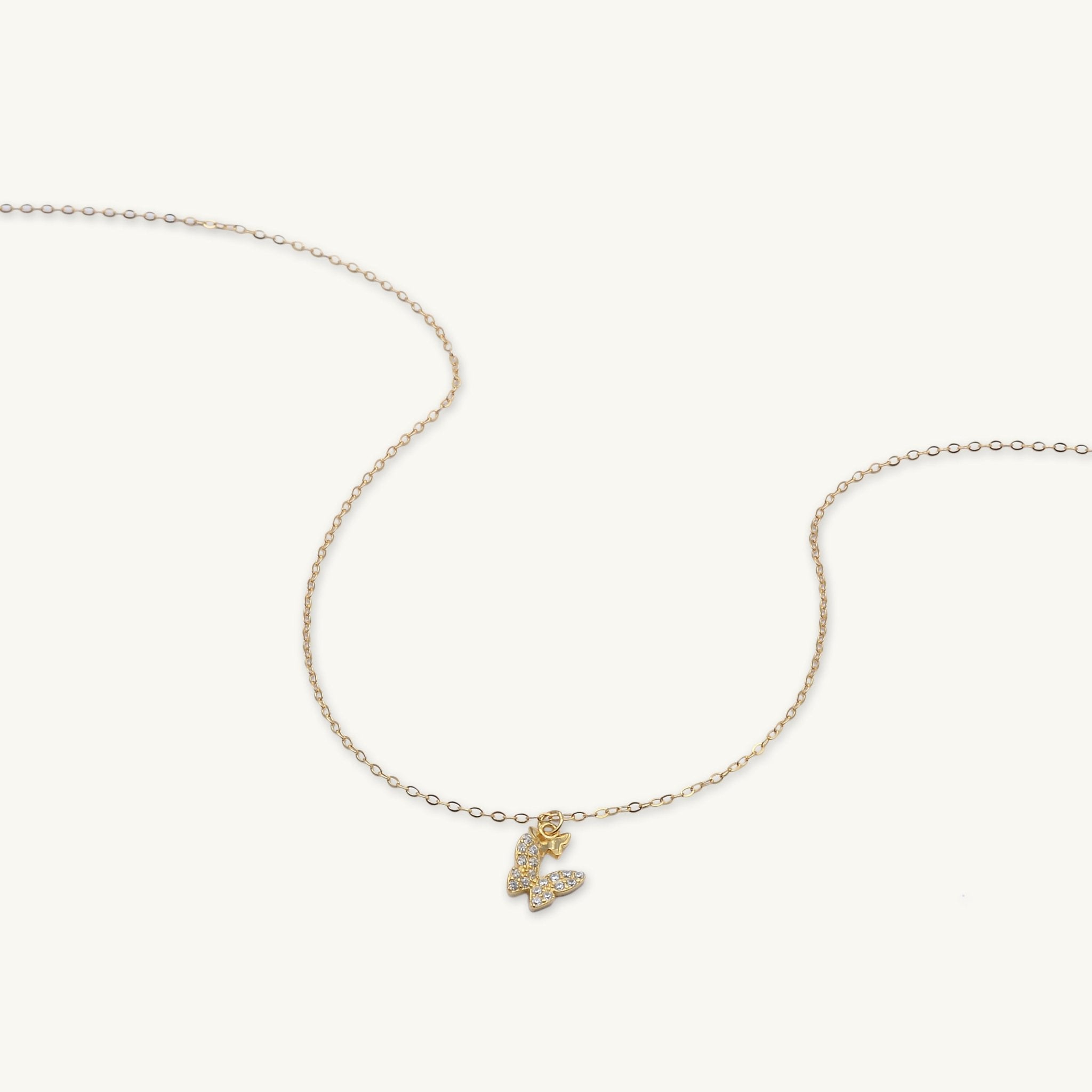 Twin Butterfly Sapphire Necklace - Camile & Stone