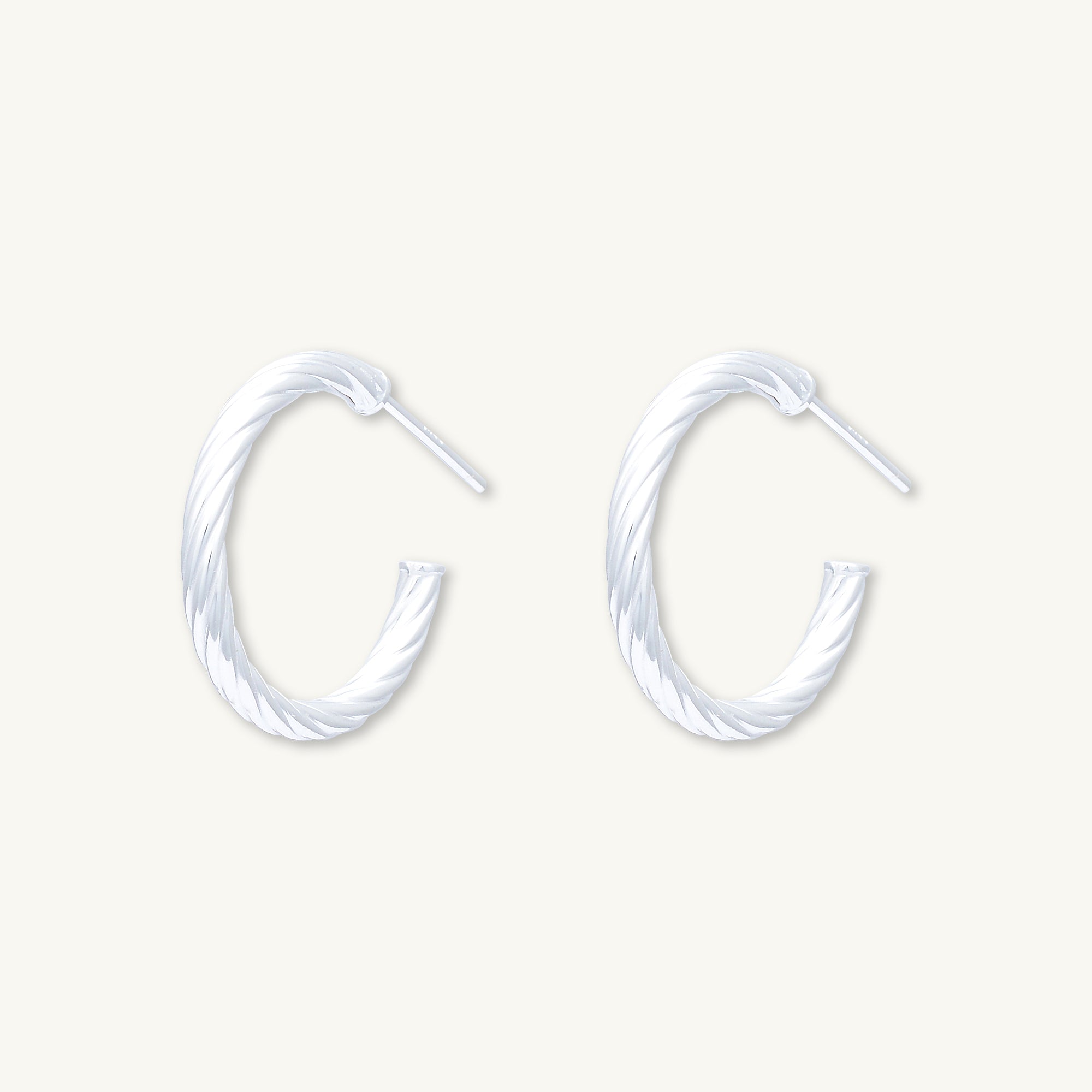 Twist Statement Half Hoop Earrings - Camile & Stone