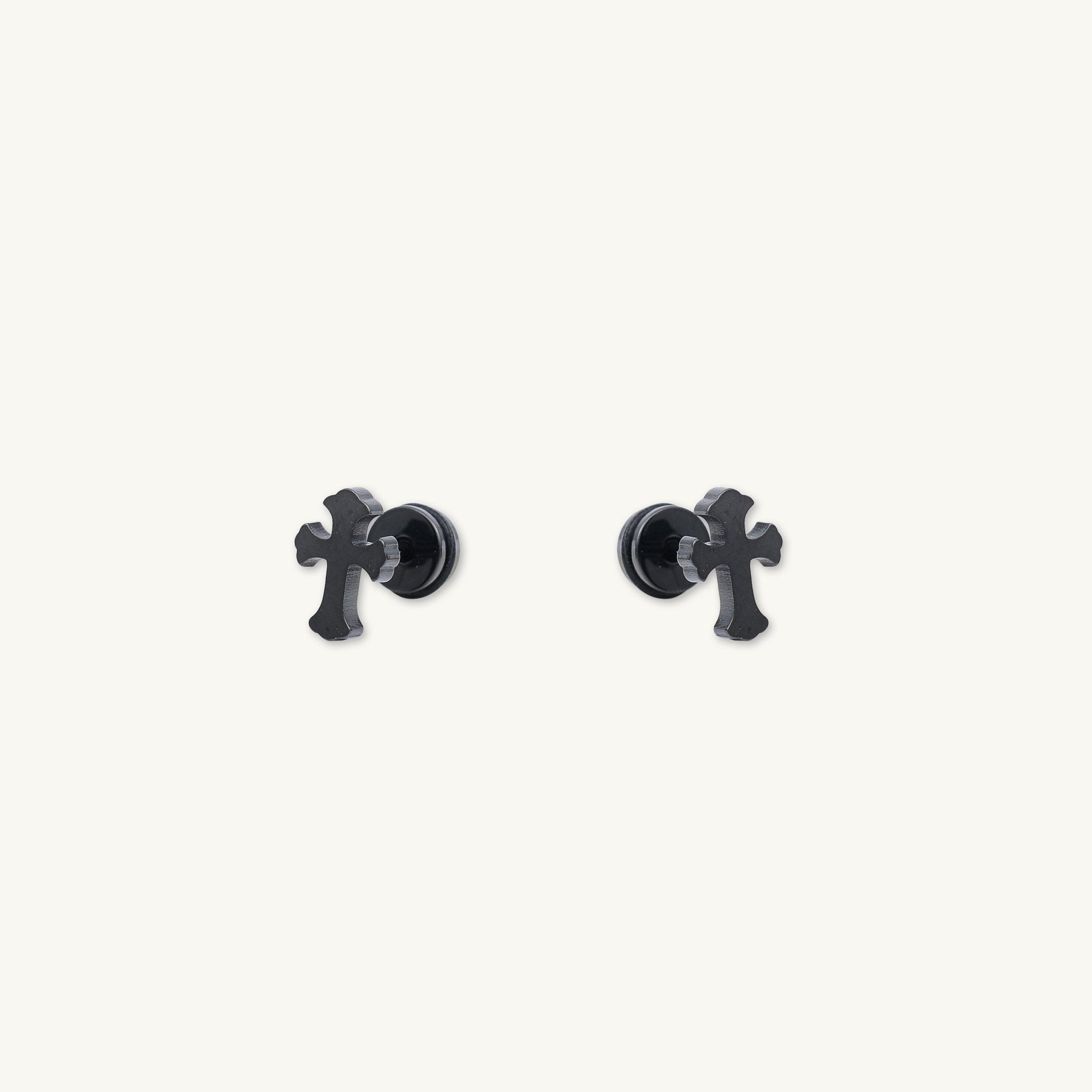 Unisex Cross Stud Earrings - Camile & Stone
