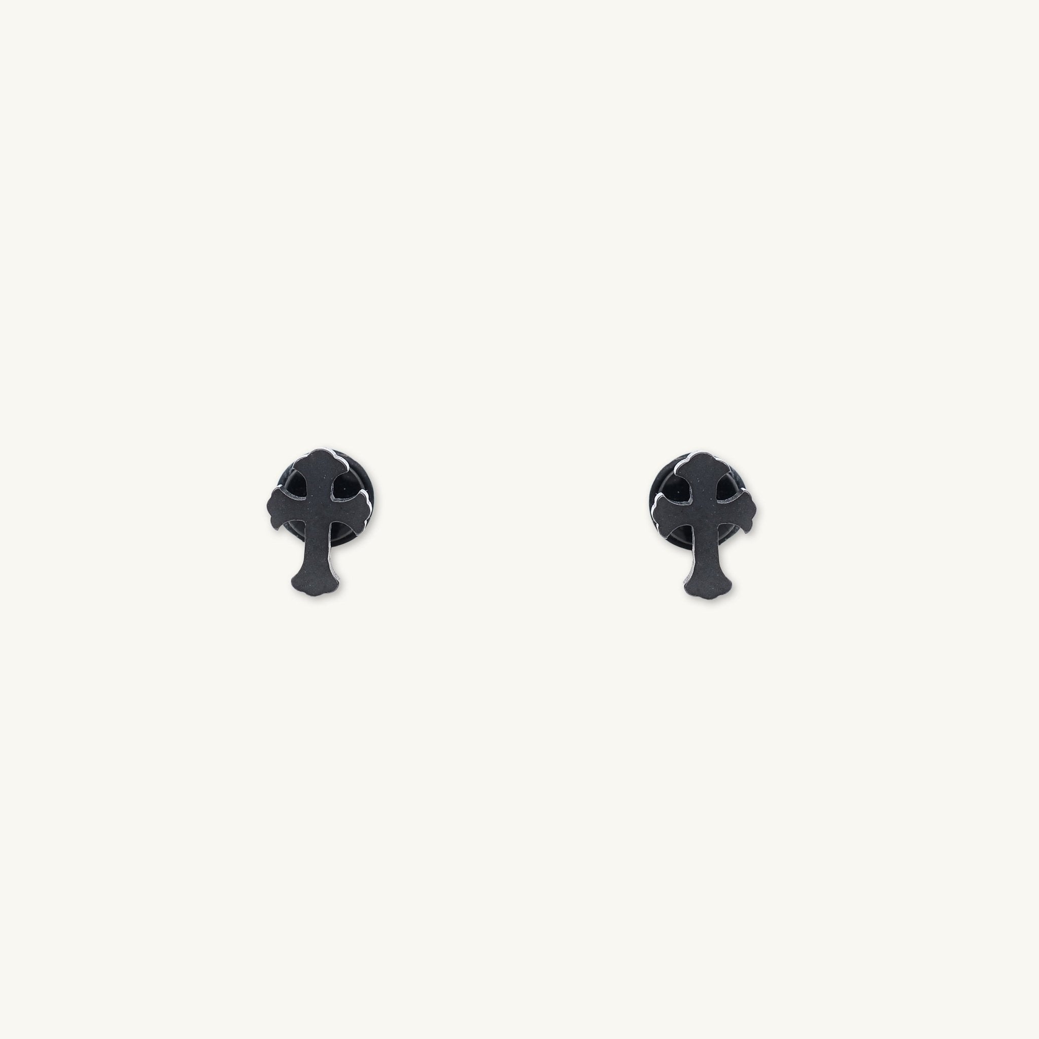 Unisex Cross Stud Earrings - Camile & Stone