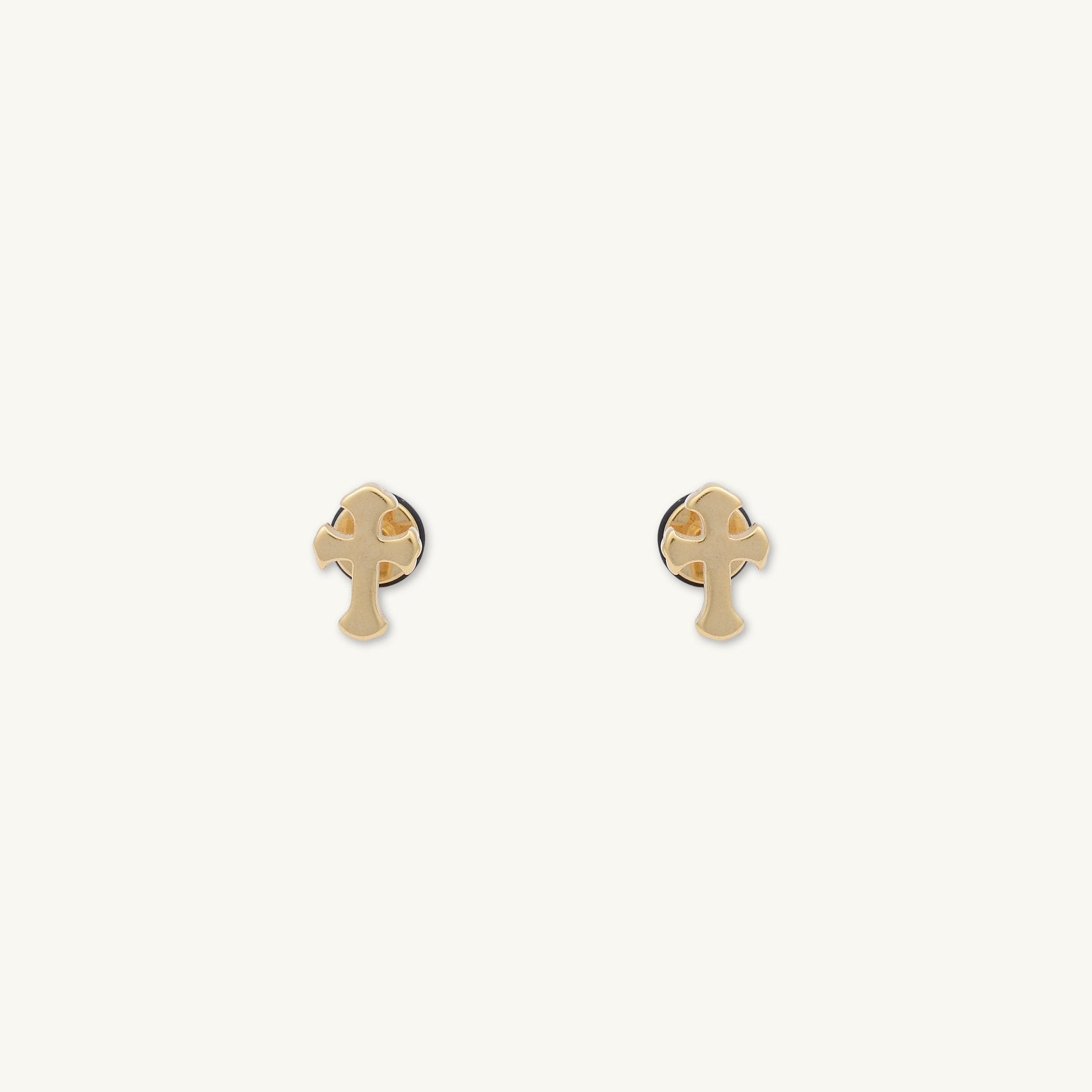 Unisex Cross Stud Earrings - Camile & Stone