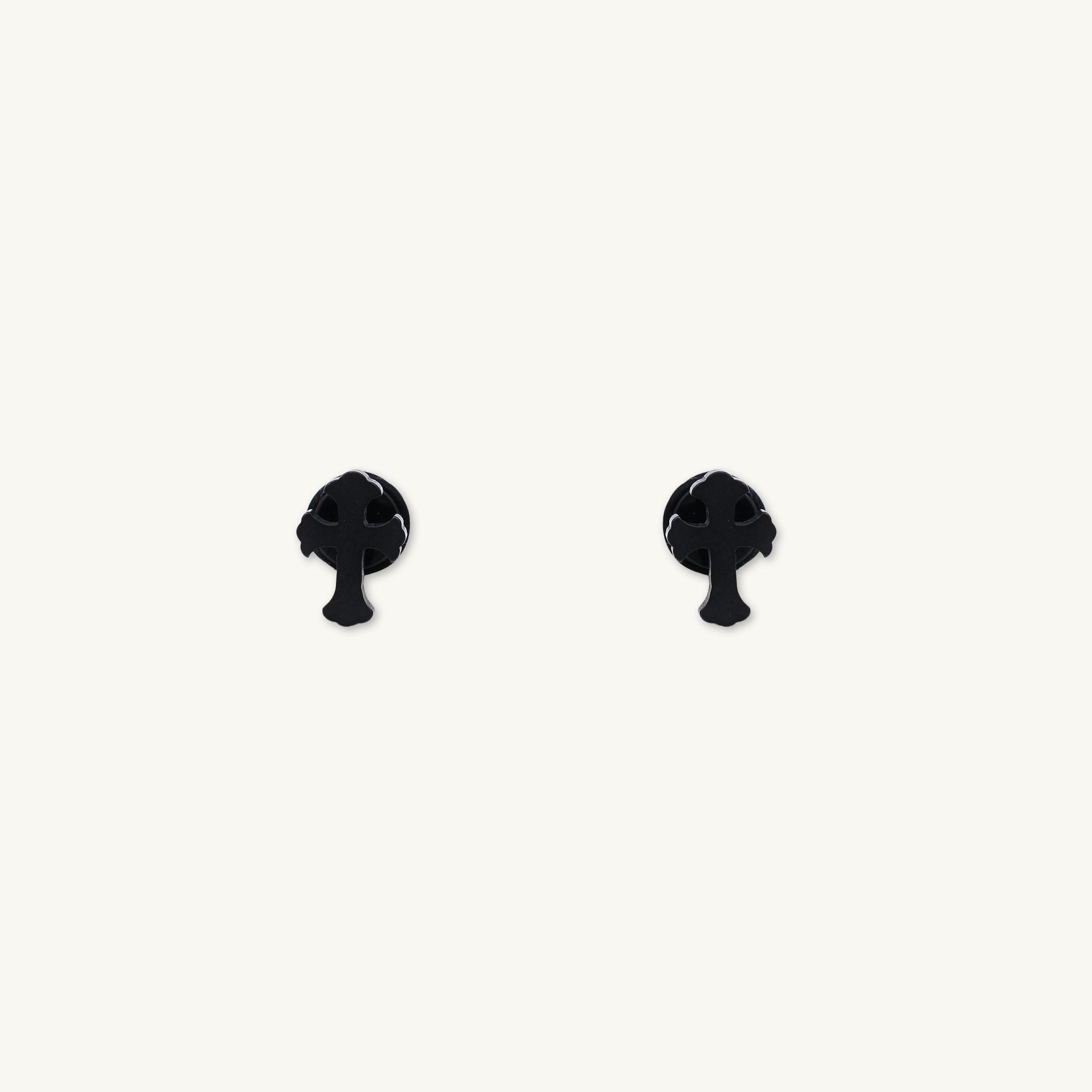 Unisex Cross Stud Earrings - Camile & Stone