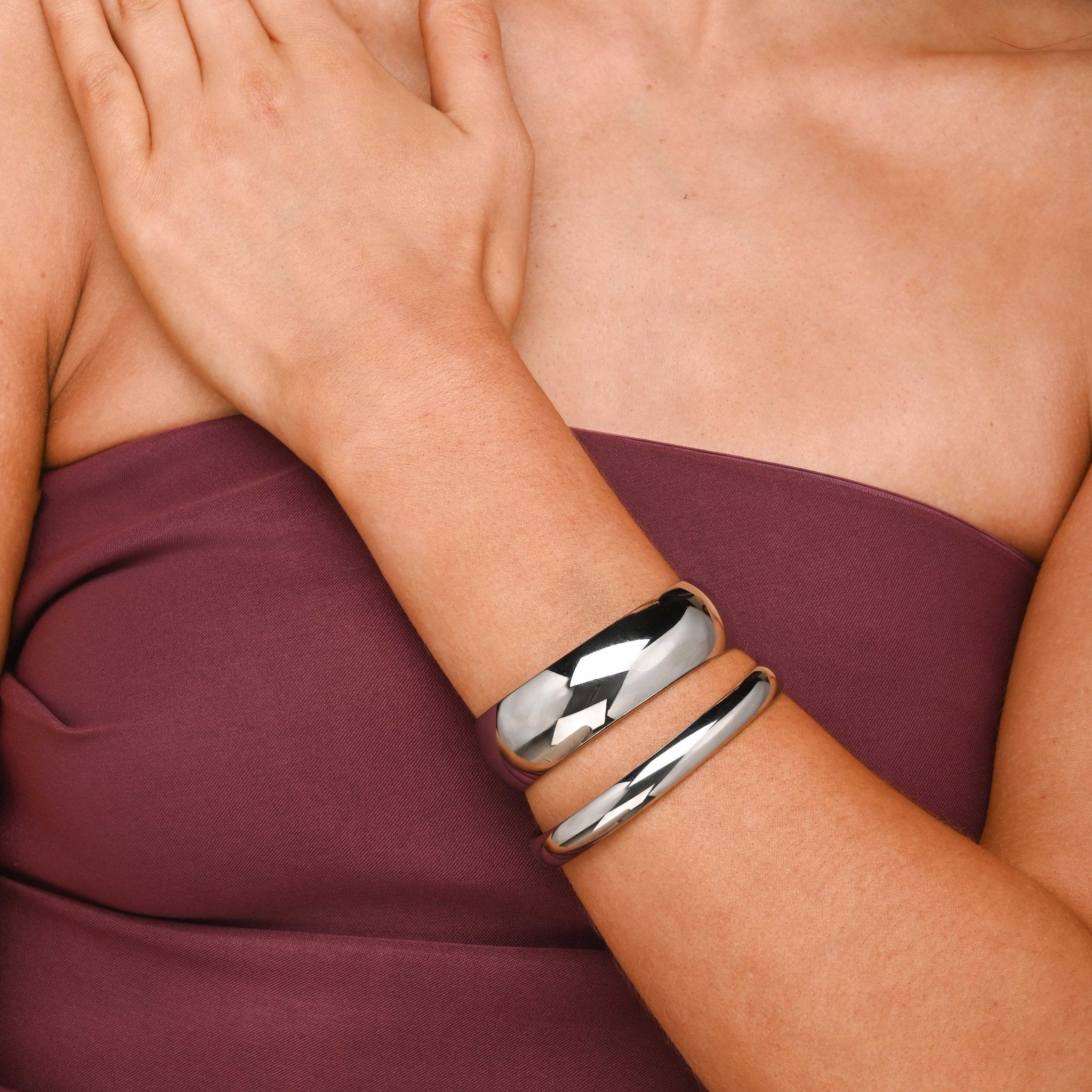 Vera Statement Open Cuff Bangle - Camile & Stone