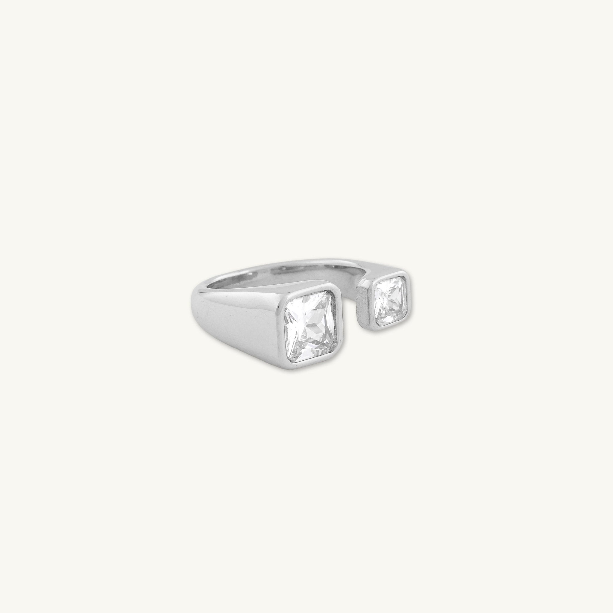 Verde Duo Square Ring - Camile & Stone