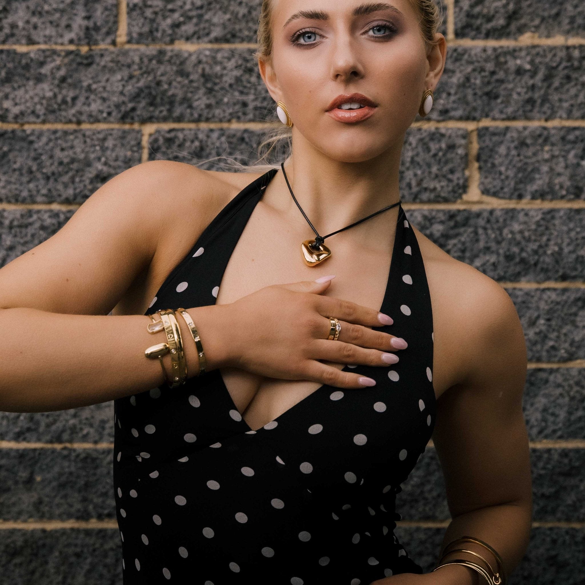 Vesa Cuban Marquise Eye Ring - Camile & Stone