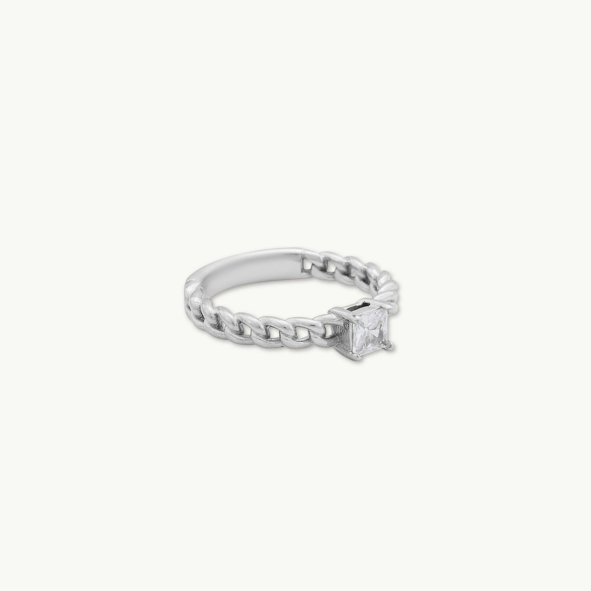 Vesa Cuban Square Ring - Camile & Stone
