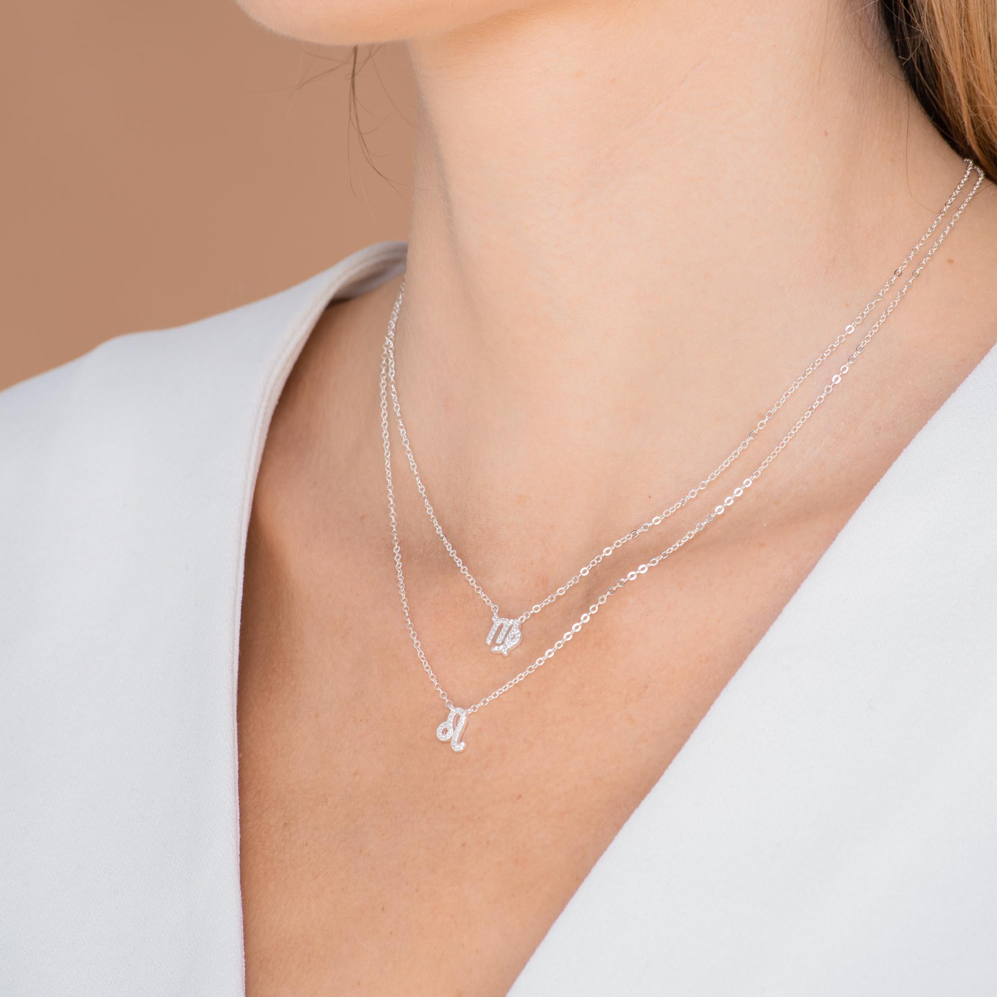 Virgo Sapphire Charm Zodiac Star Sign Necklace - Camile & Stone