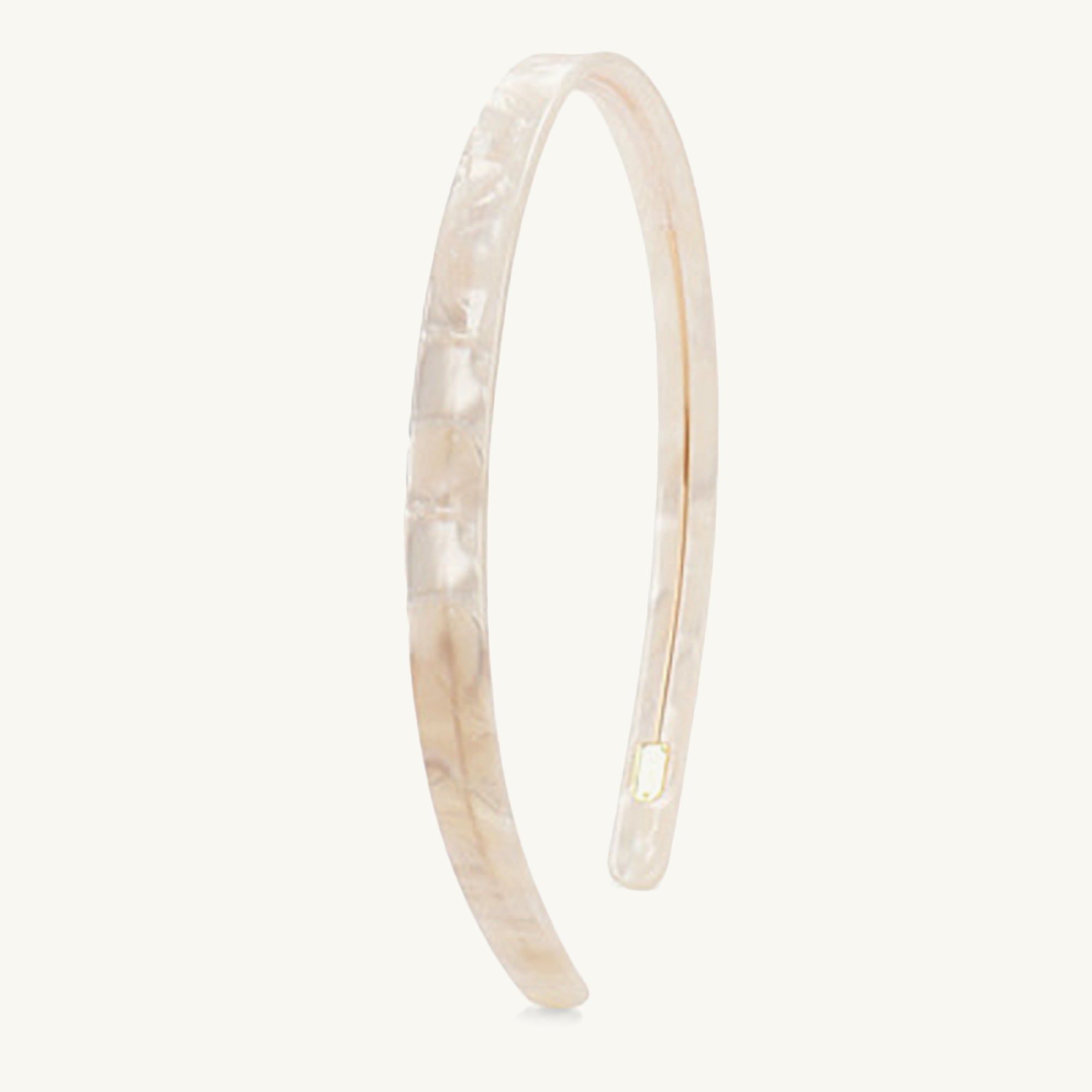White Pearl 1cm French Headband - Camile & Stone