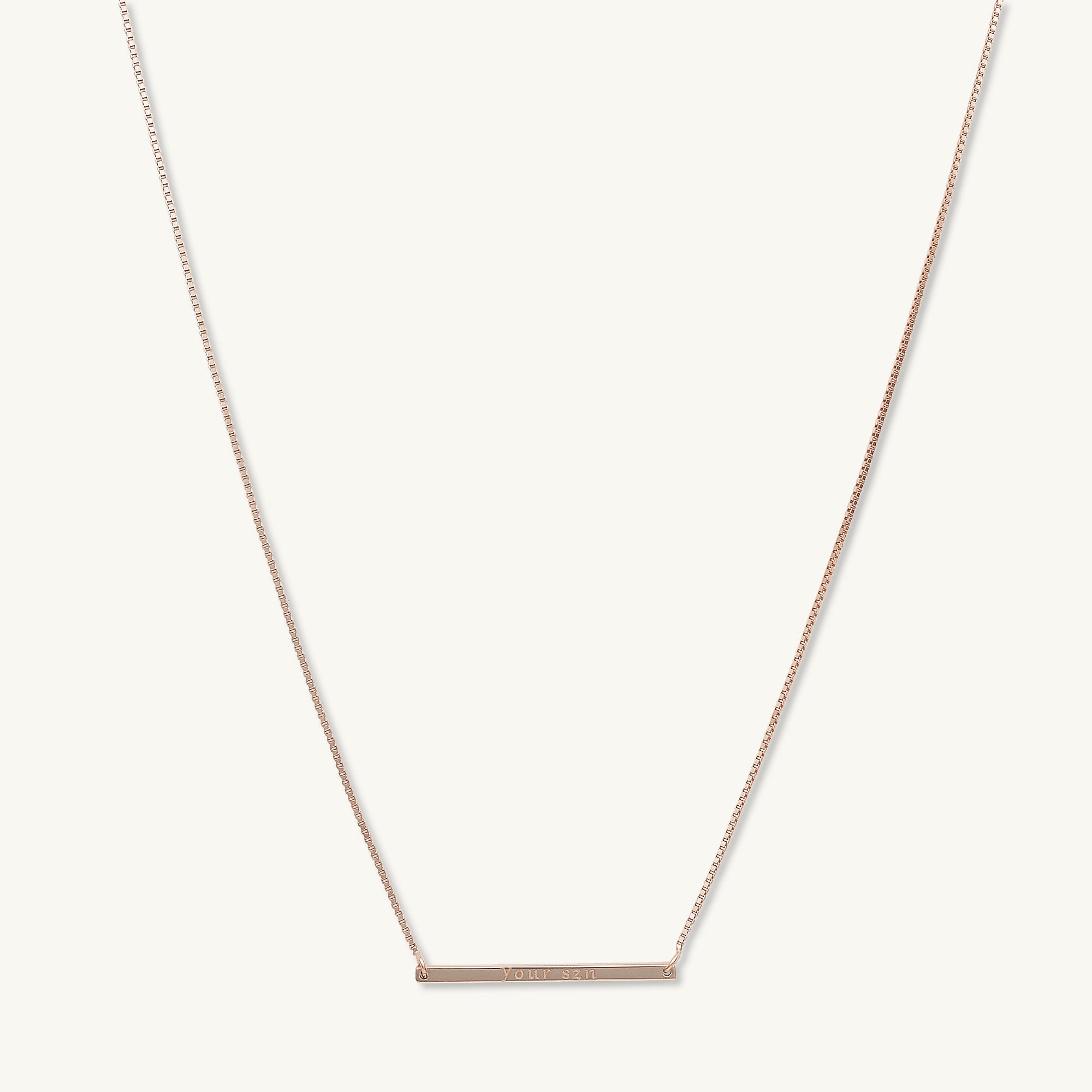 YOUR SZN Bar Necklace - Camile & Stone