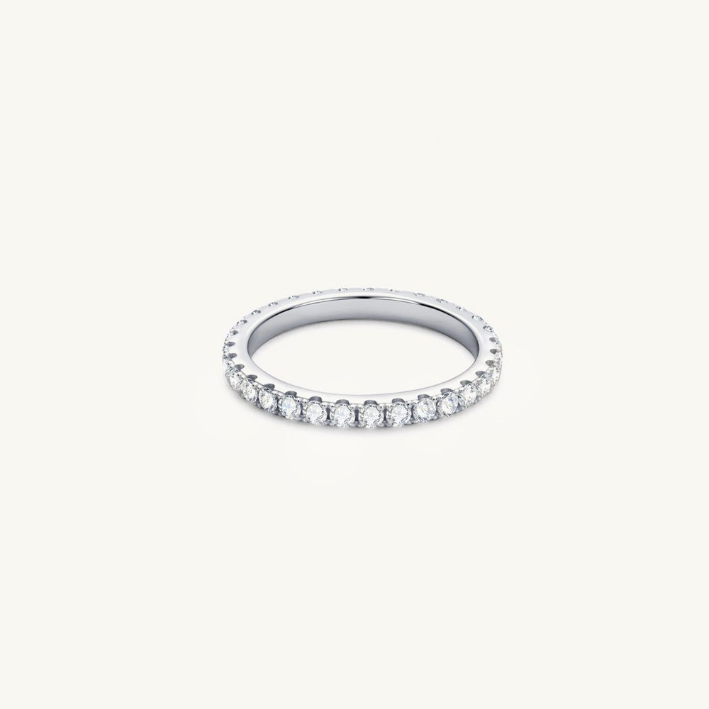 2mm Moissanite Diamond Eternity Anniversary Band Ring - Camile & Stone