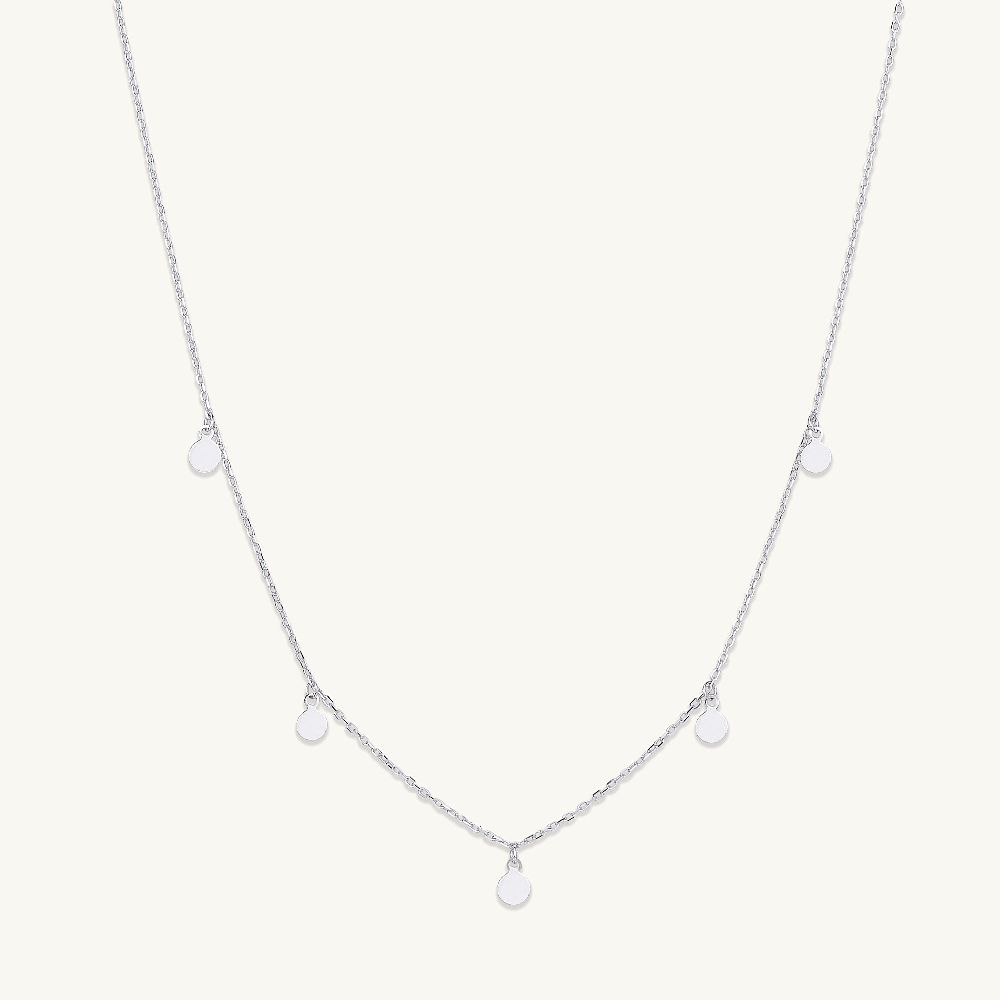 Aria Disc Dangling Necklace - Camile & Stone