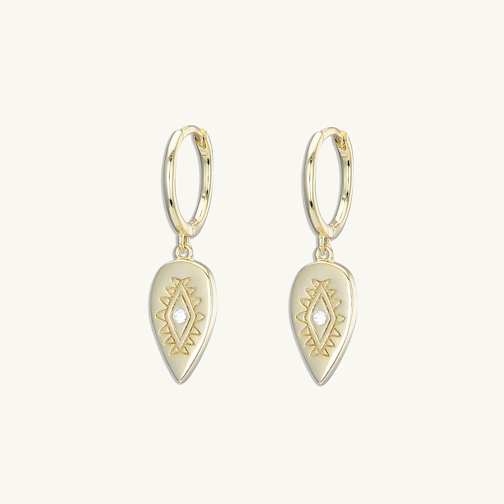 Boho Evil Eye Hoop Earrings - Camile & Stone