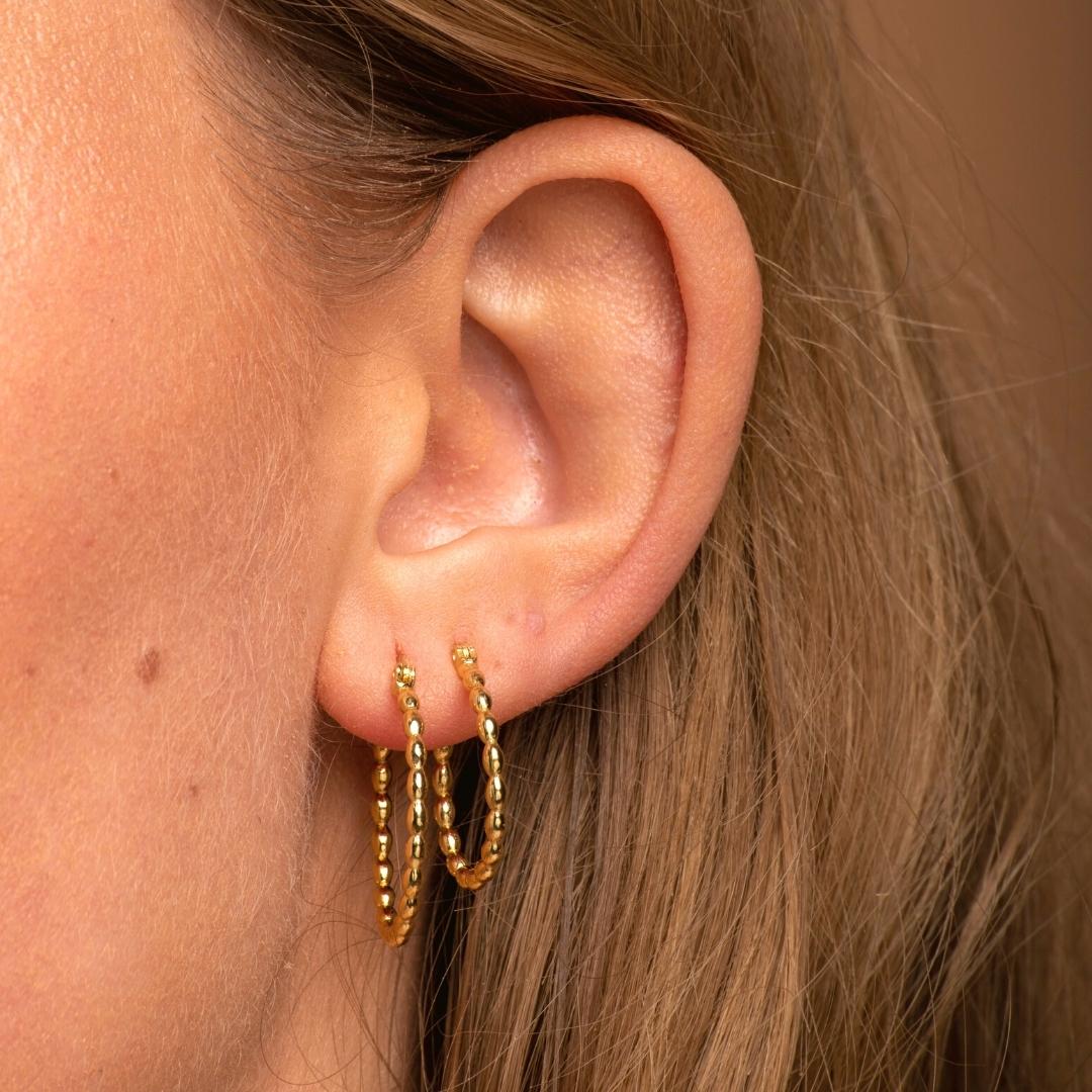 Classic Ball Hoop Earrings - Camile & Stone