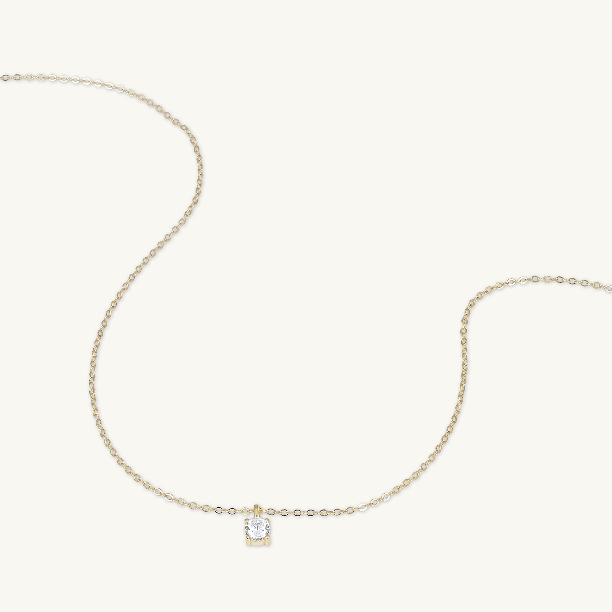 Classic Birthstone Necklace April - Camile & Stone