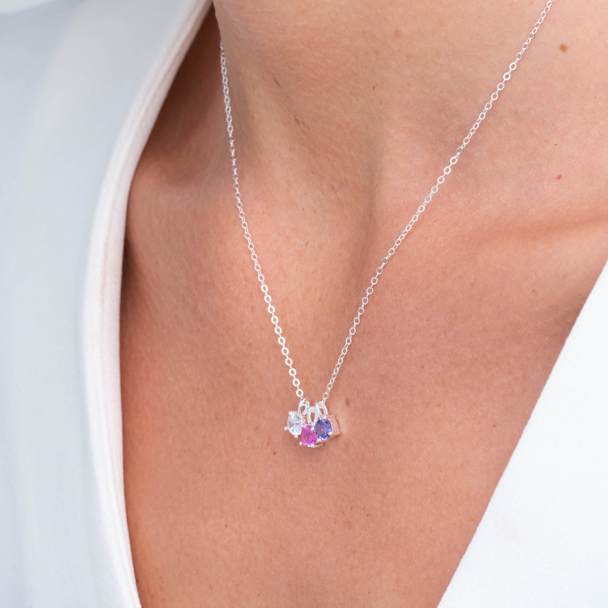 Classic Birthstone Necklace July - Camile & Stone