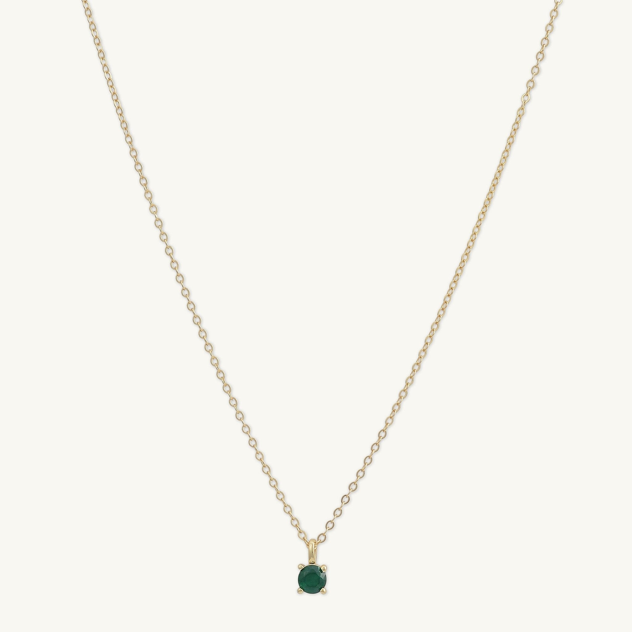 Classic Birthstone Necklace May - Camile & Stone