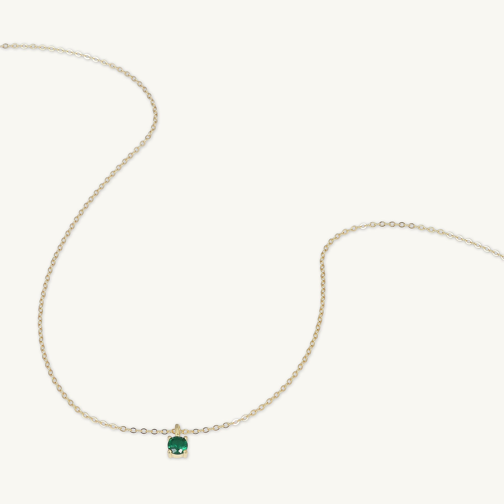 Classic Birthstone Necklace May - Camile & Stone