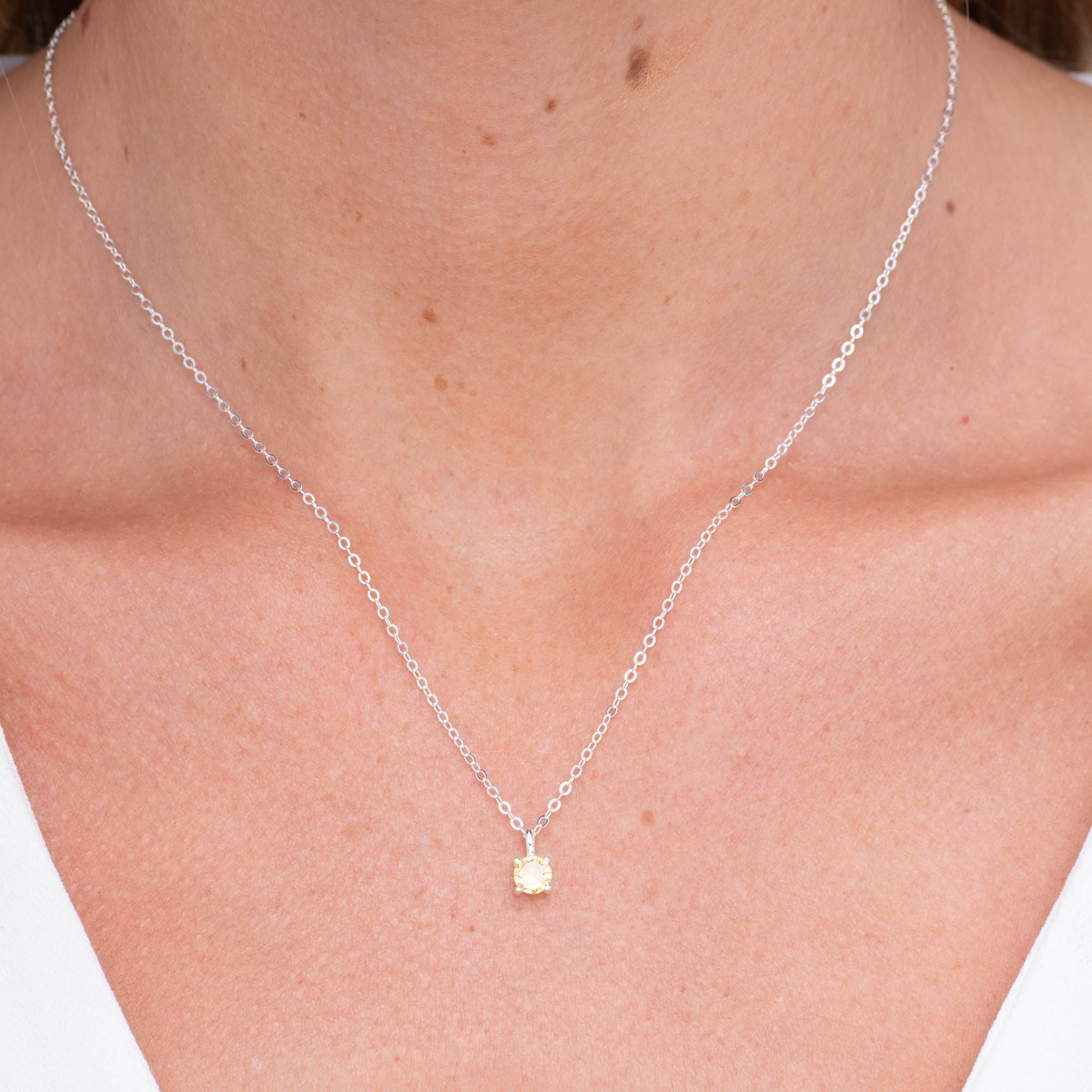 Classic Birthstone Necklace November - Camile & Stone