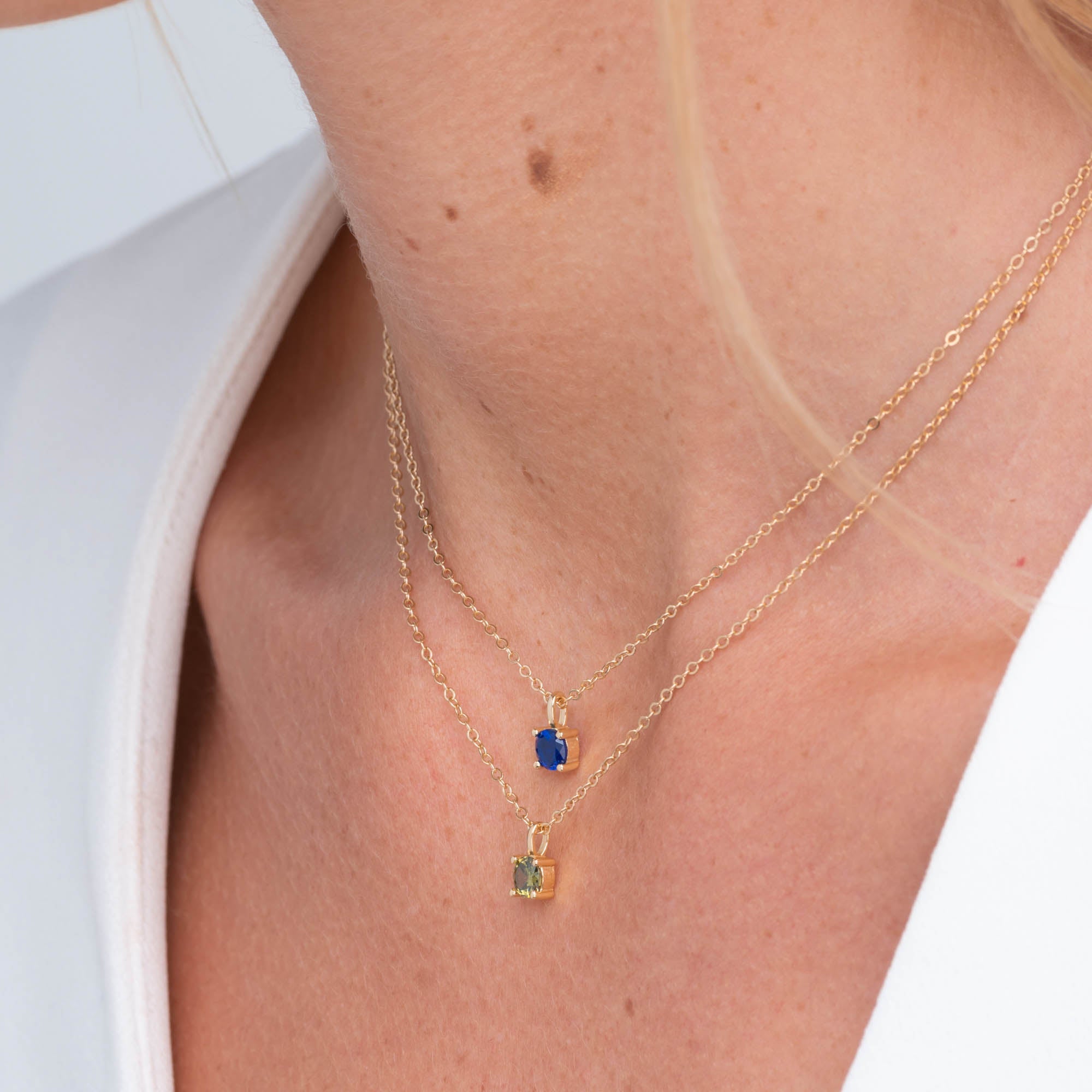 Classic Birthstone Necklace September - Camile & Stone