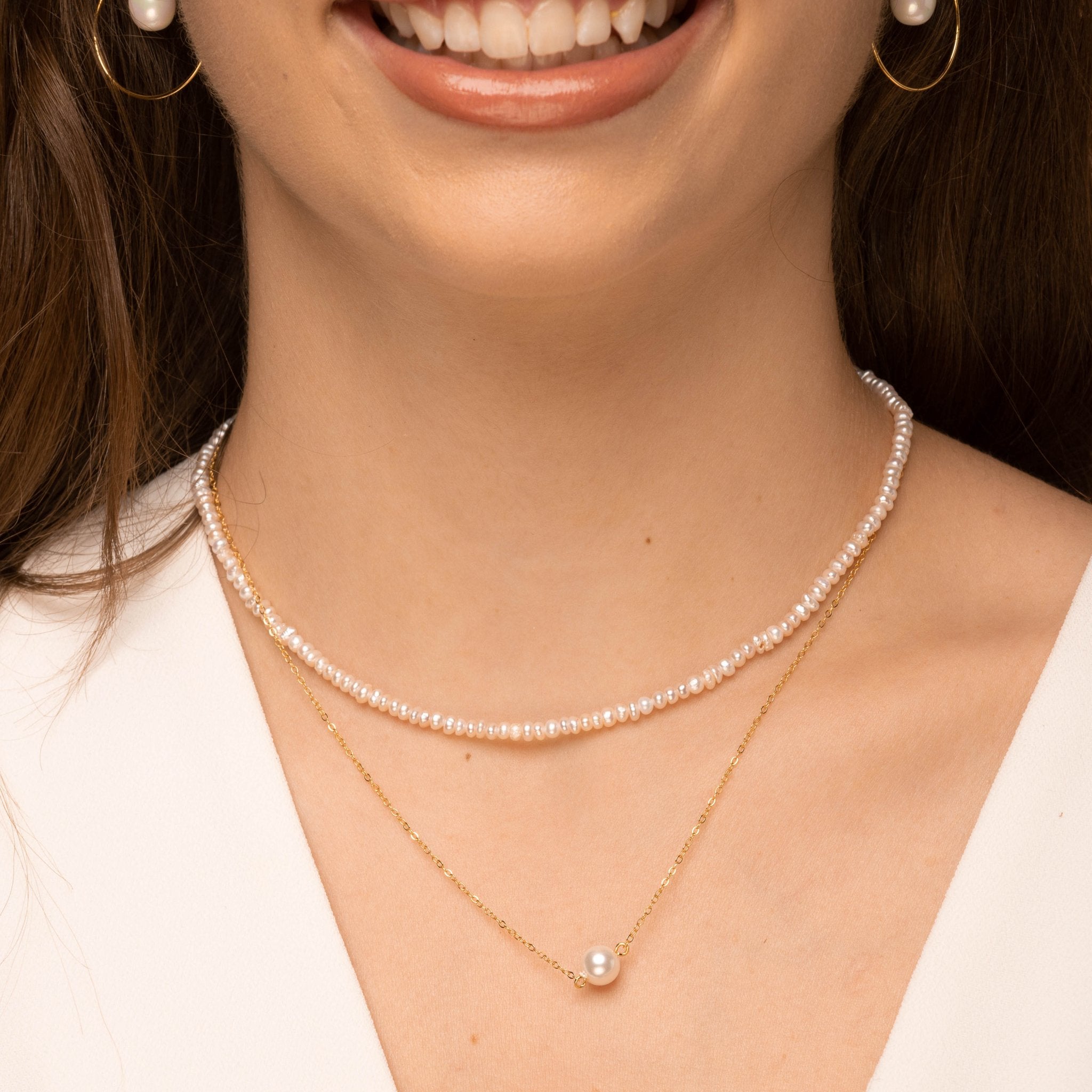 Classic Freshwater Pearl Necklace - Camile & Stone