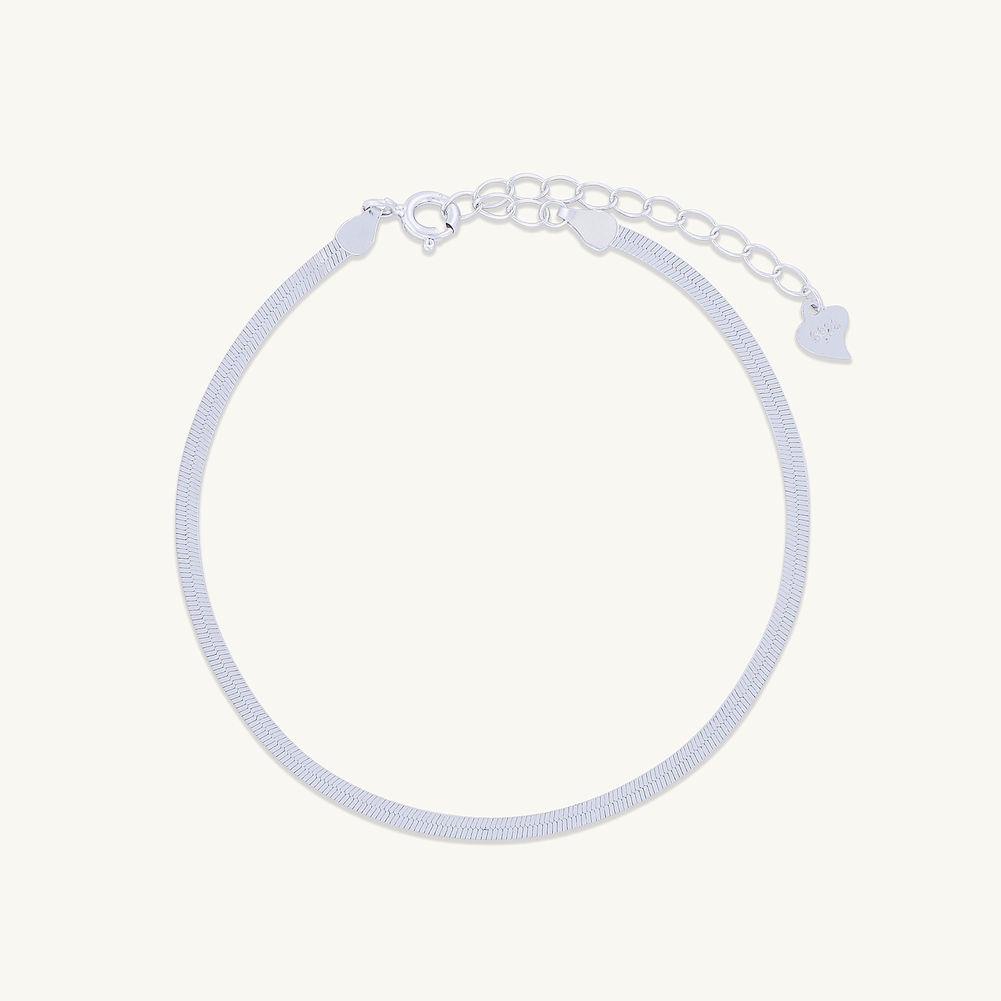 Classic Herringbone Snake Chain Bracelet - Camile & Stone